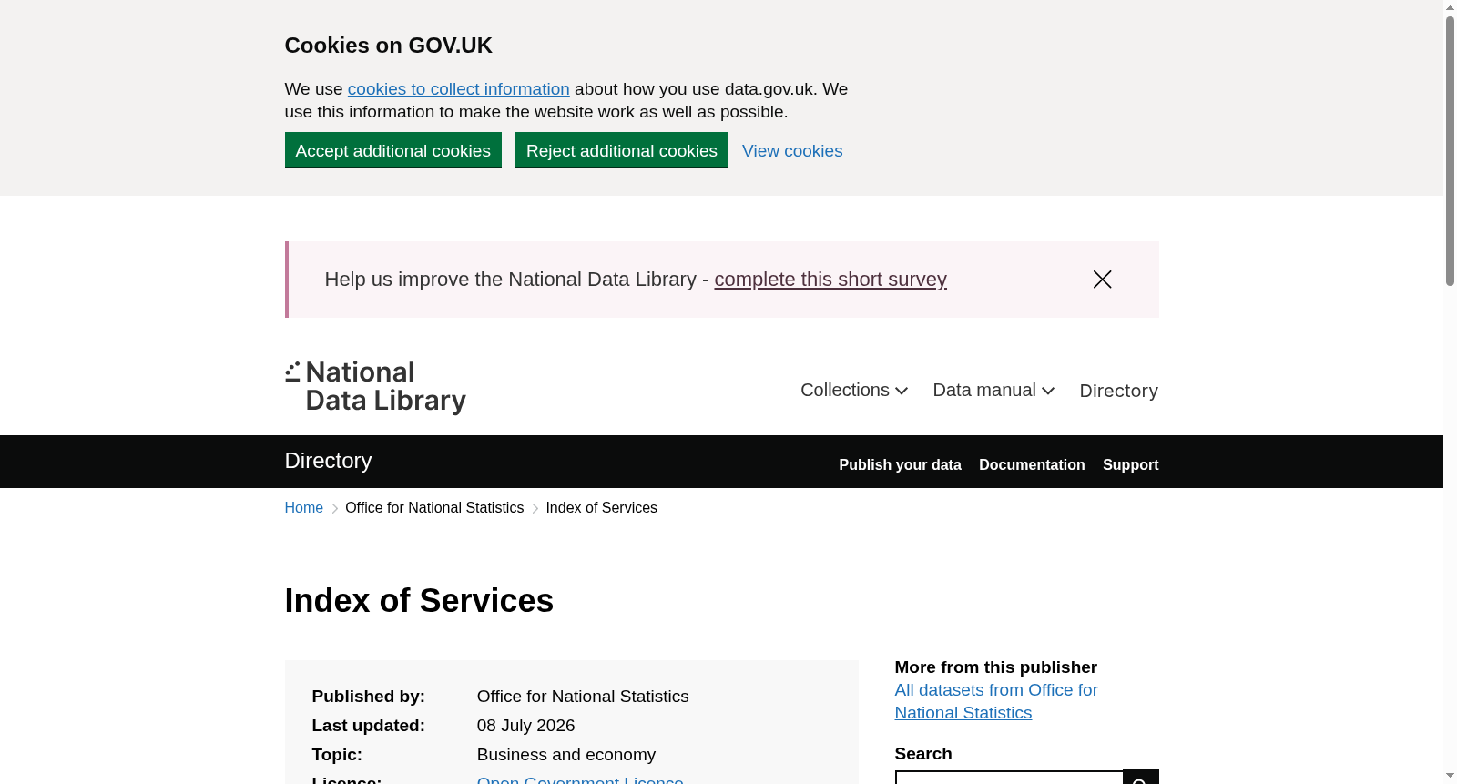 Index of Services 数据集图片