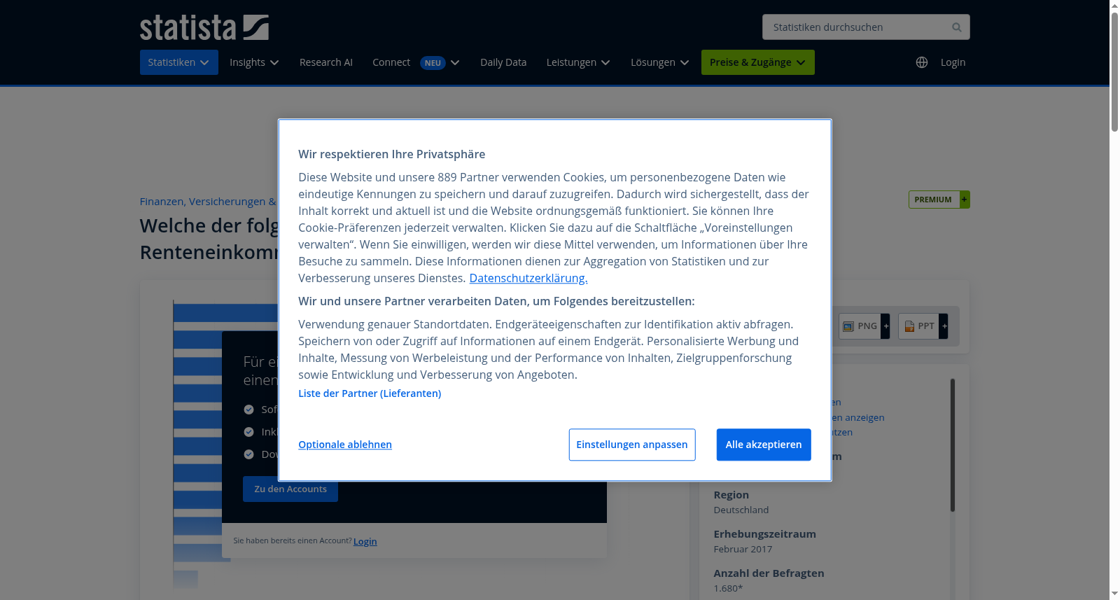 Umfrage unter Erwerbstätigen zu genutzten Anlagemöglichkeiten für den Ruhestand 2017 数据集图片