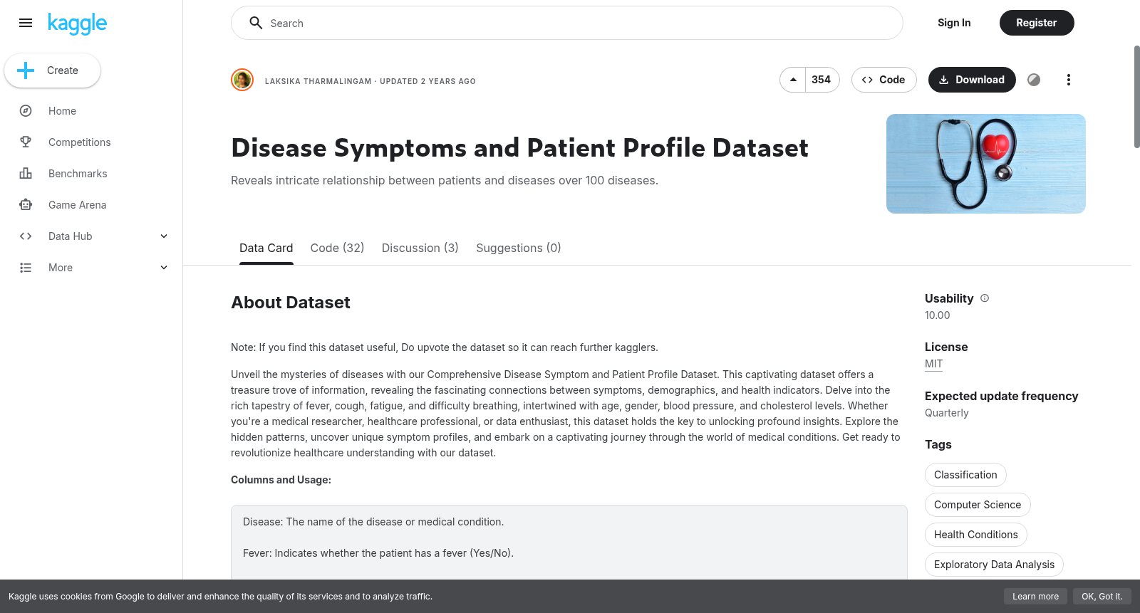 Disease Symptoms and Patient Profile Dataset 数据集图片