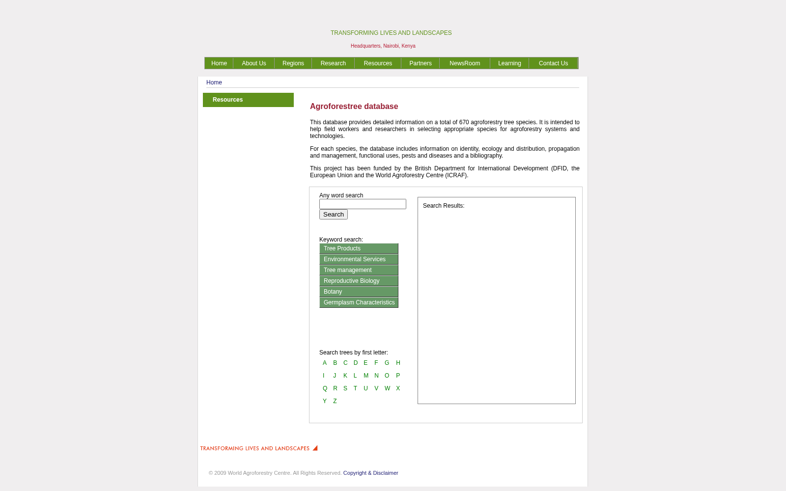 World Agroforestry Centre Tree Database 数据集图片