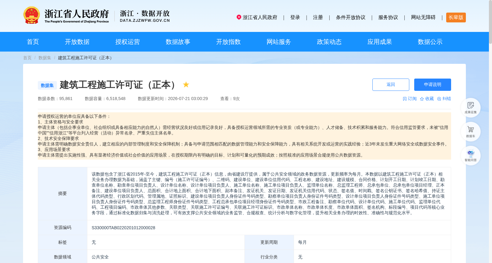 建筑工程施工许可证(正本) 数据集图片