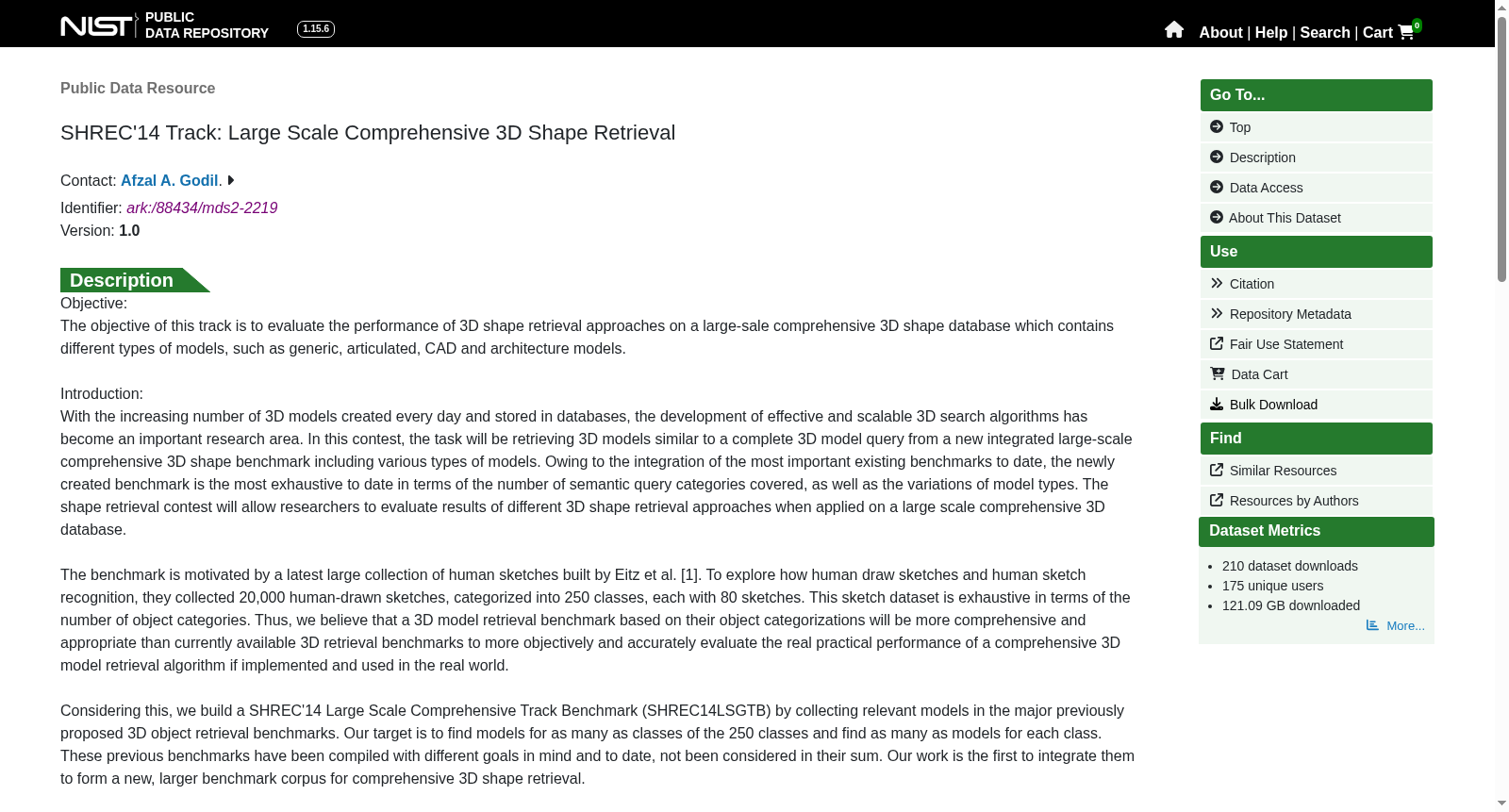 SHREC'14 Track: Large Scale Comprehensive 3D Shape Retrieval 数据集图片