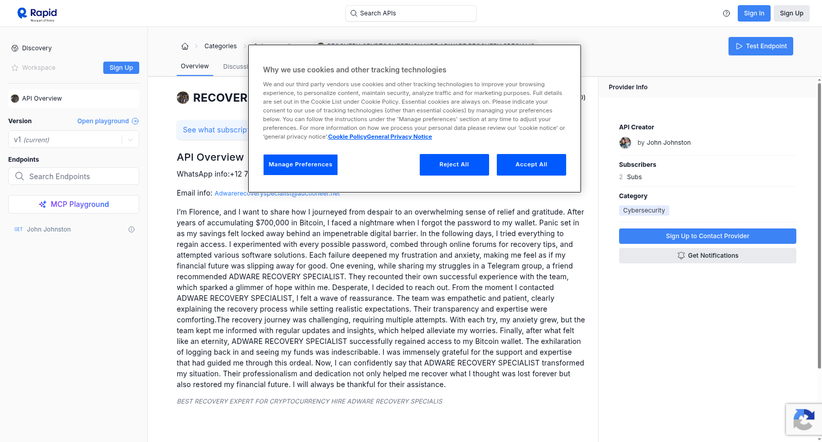 RECOVERY CRYPTOCURRENCY HIRE ADWARE RECOVERY SPECIALIS 数据集图片