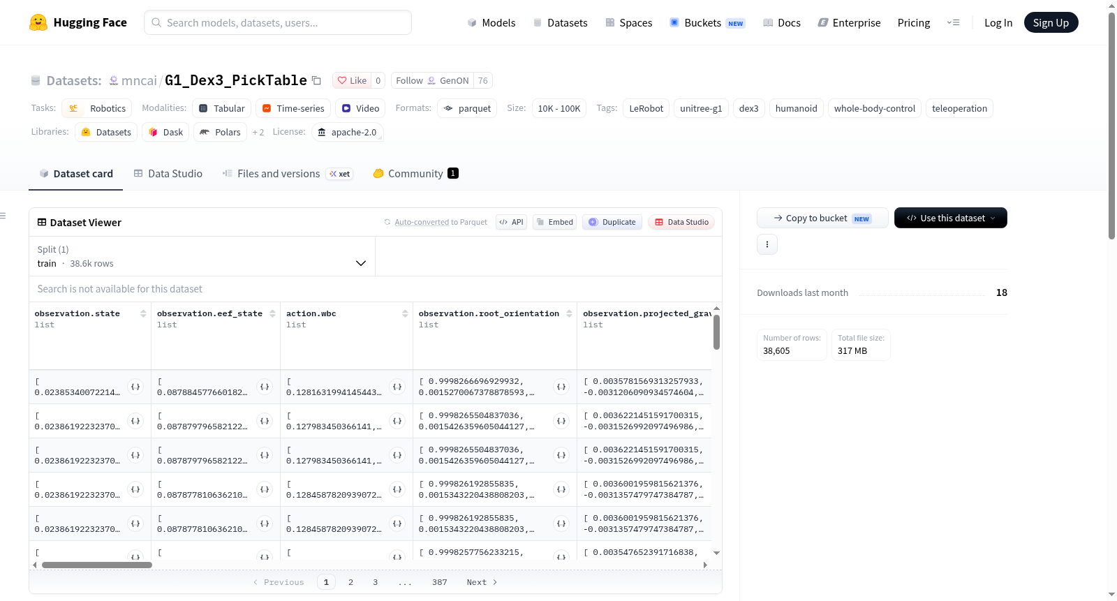 G1_Dex3_PickTable 数据集图片