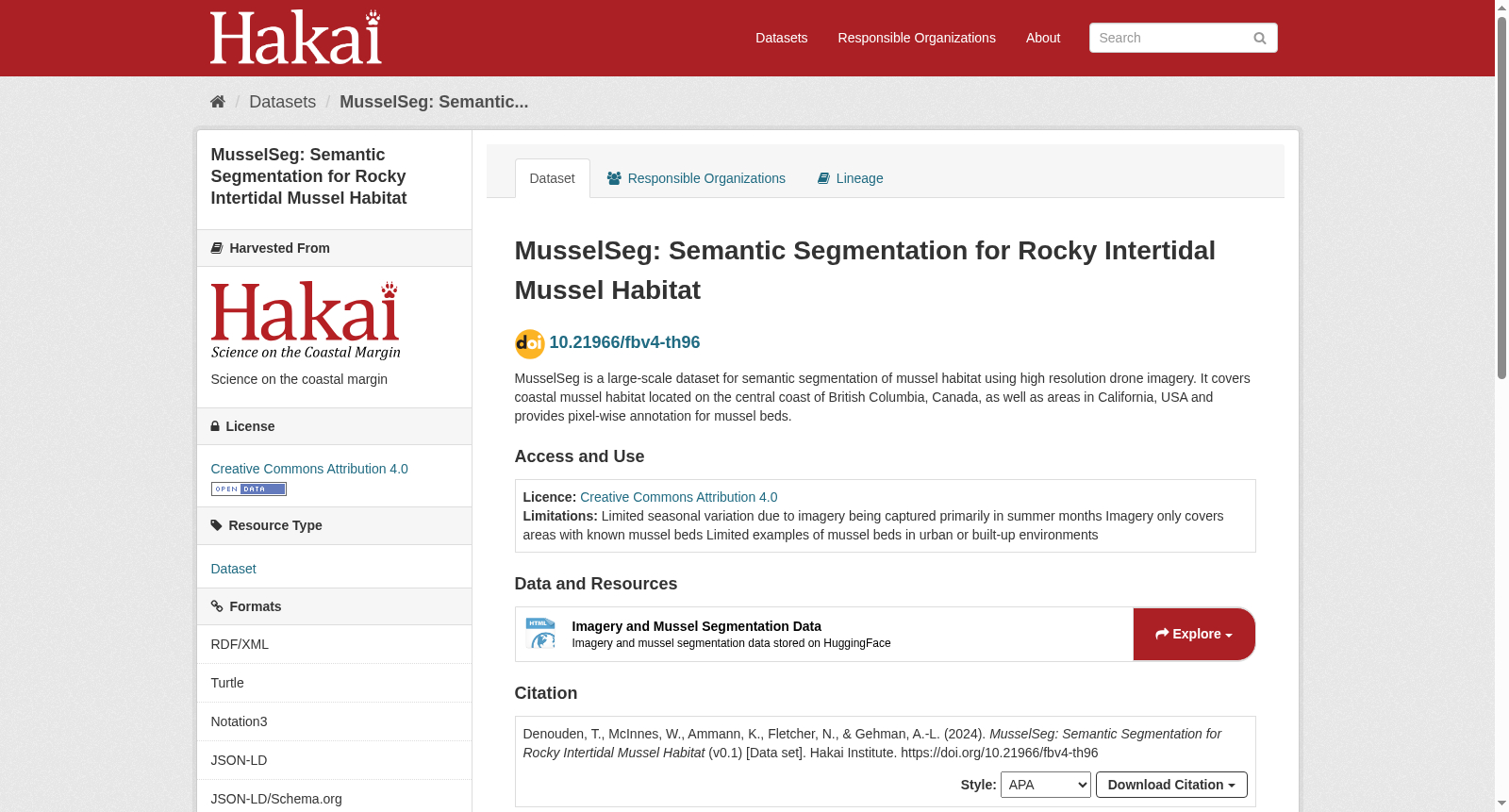 MusselSeg: Semantic Segmentation for Rocky Intertidal Mussel Habitat 数据集图片