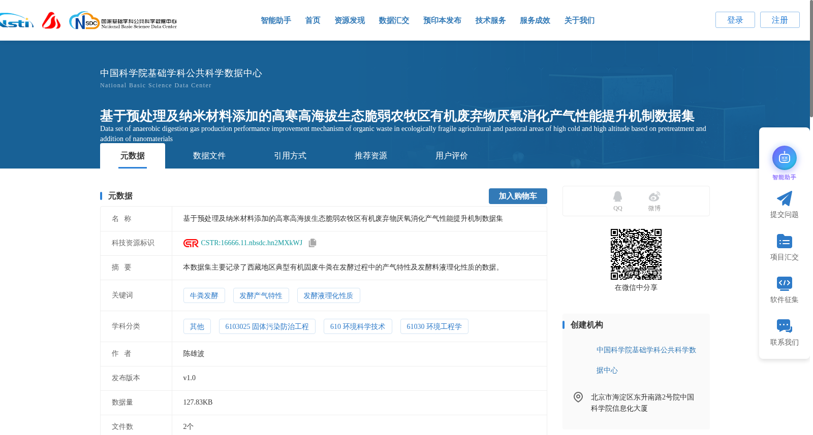 基于预处理及纳米材料添加的高寒高海拔生态脆弱农牧区有机废弃物厌氧消化产气性能提升机制数据集 数据集图片