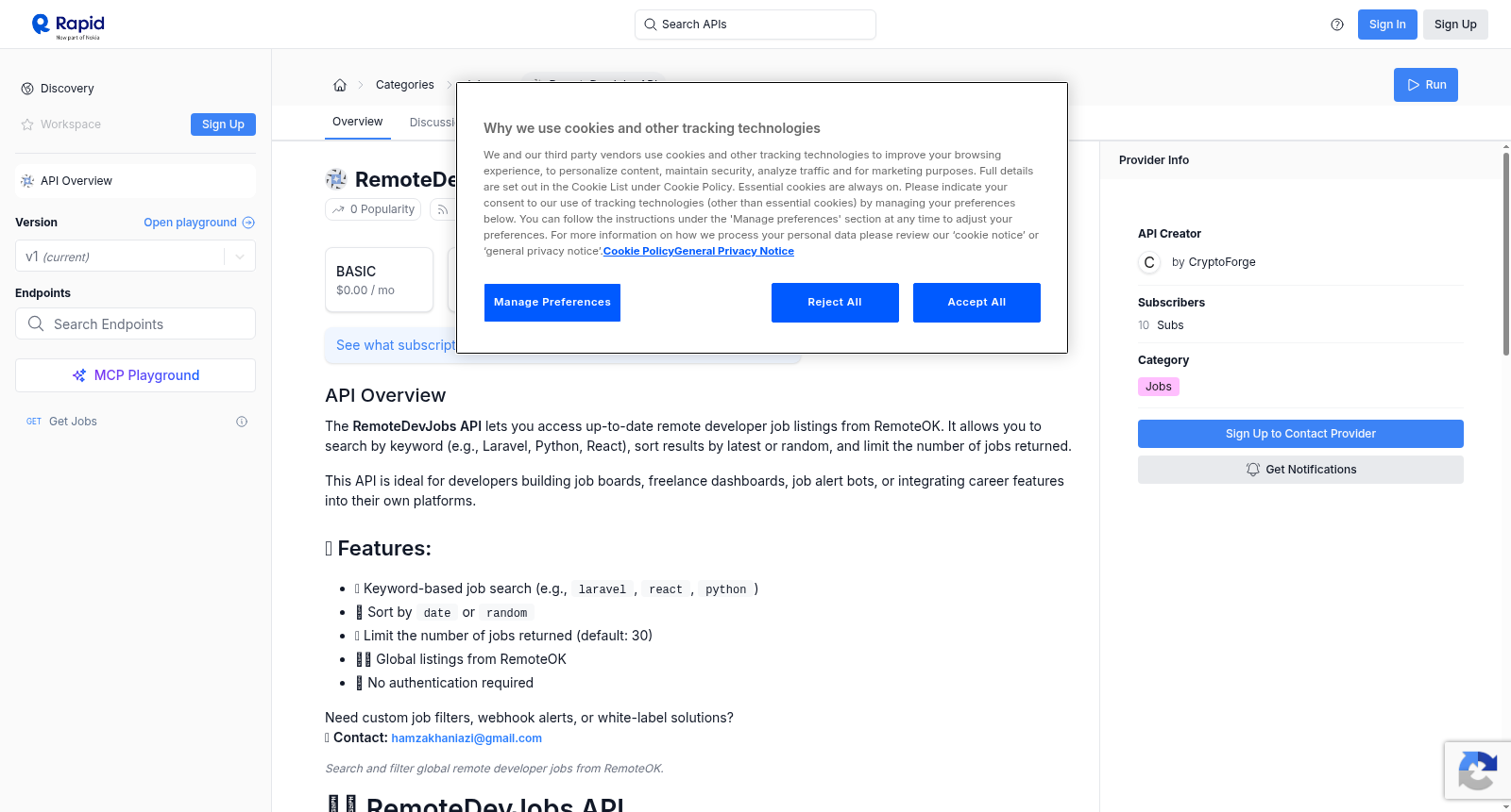 RemoteDevJobs API 数据集图片