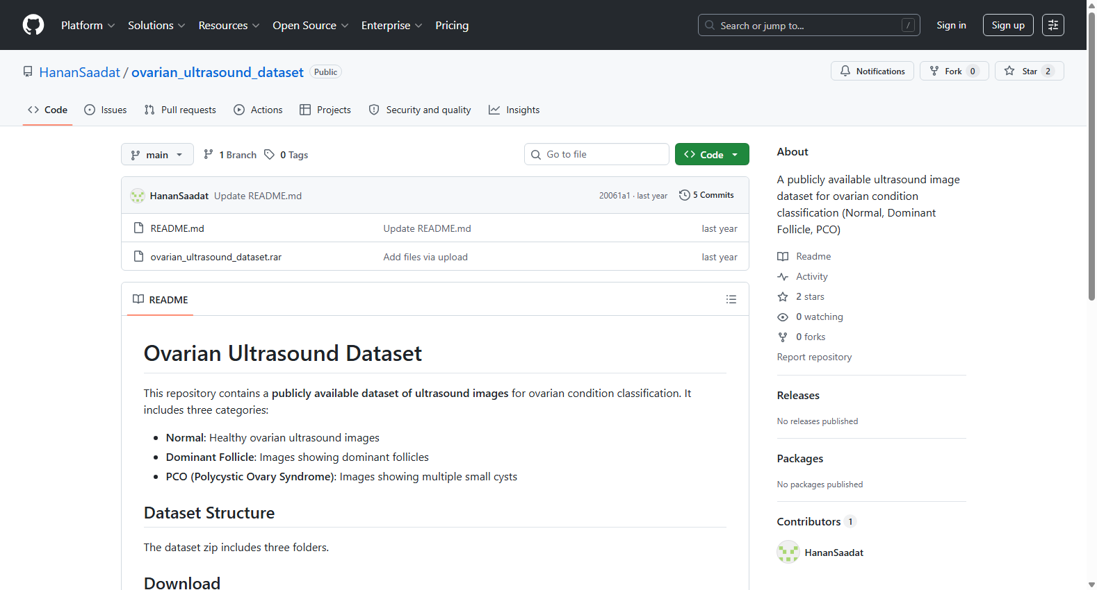Ovarian Ultrasound Dataset