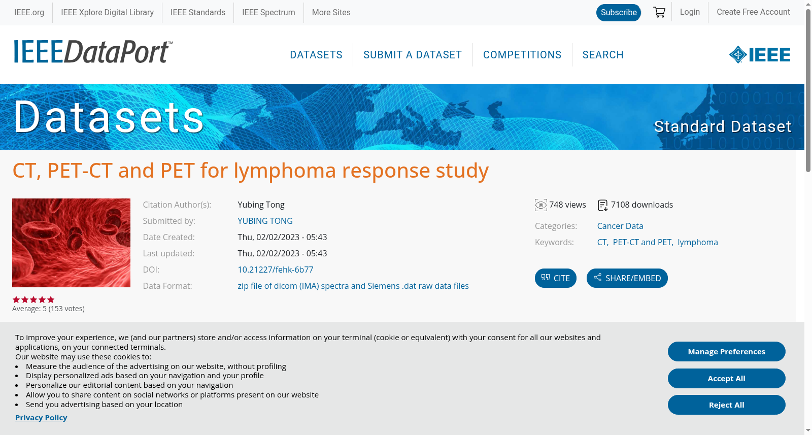 CT, PET-CT and PET for lymphoma response study 数据集图片