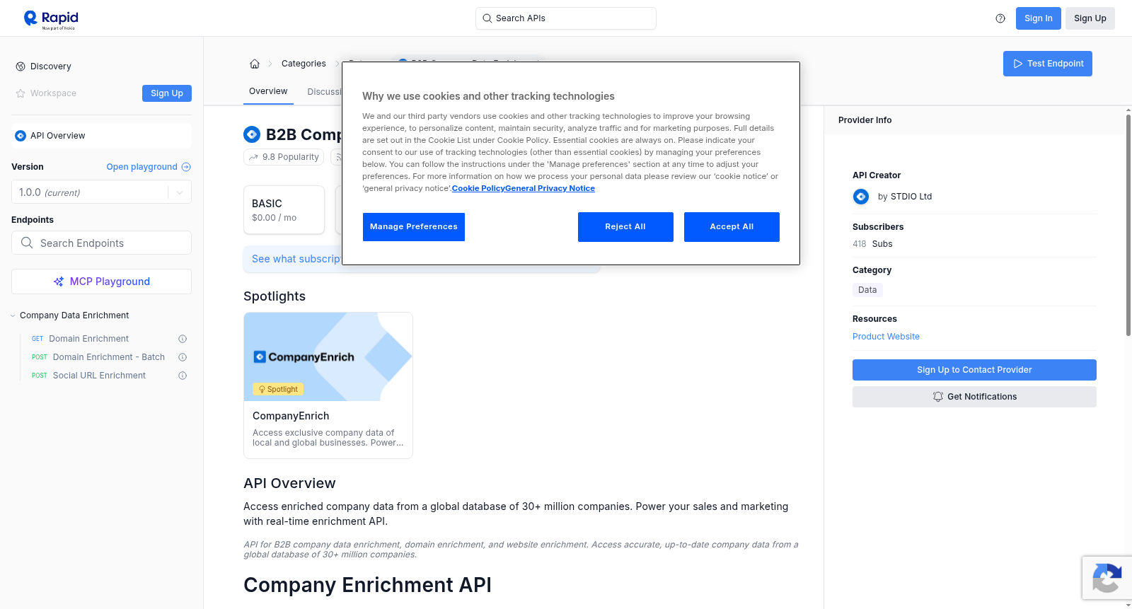 B2B Company Data Enrichment 数据集图片