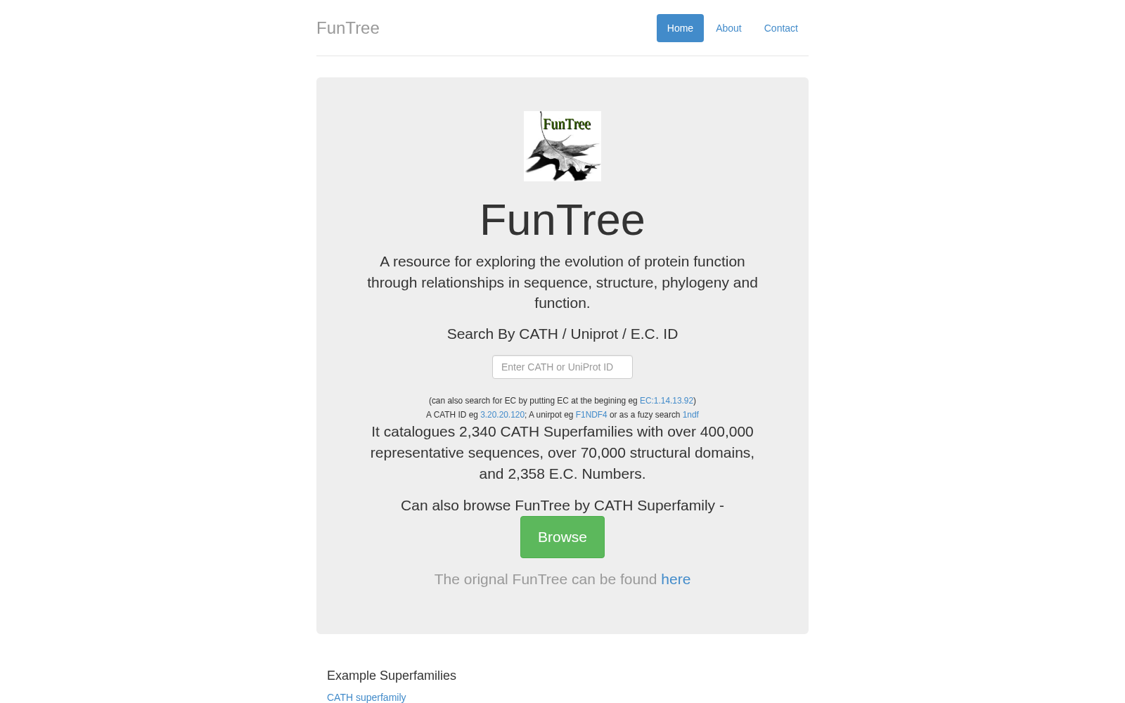 FunTree: A Resource For Exploring The Functional Evolution Of Structurally Defined Enzyme Superfamilies 数据集图片