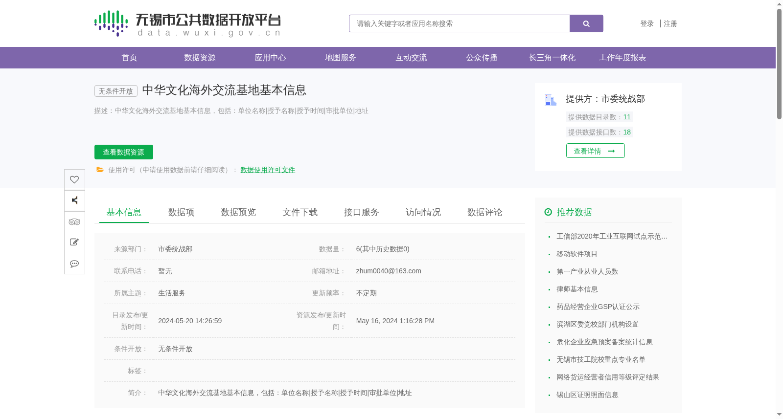 中华文化海外交流基地基本信息 数据集图片