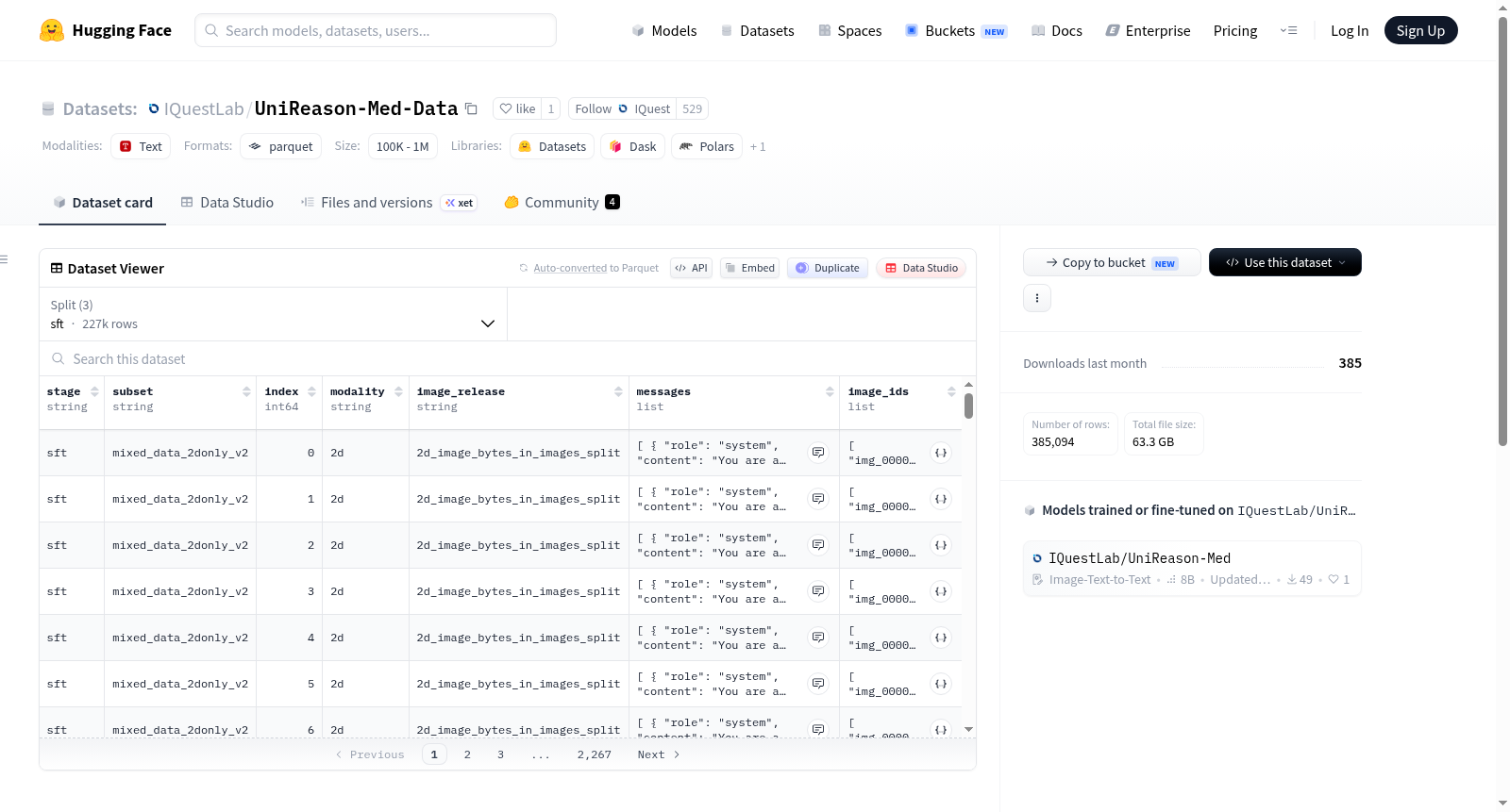 IQuestLab/UniReason-Med-Data 数据集图片