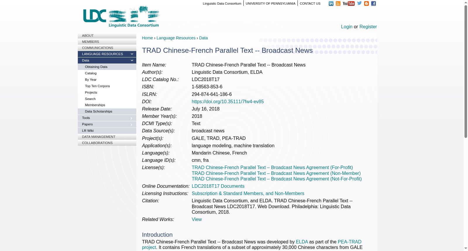 TRAD Chinese-French Parallel Text -- Broadcast News 数据集图片