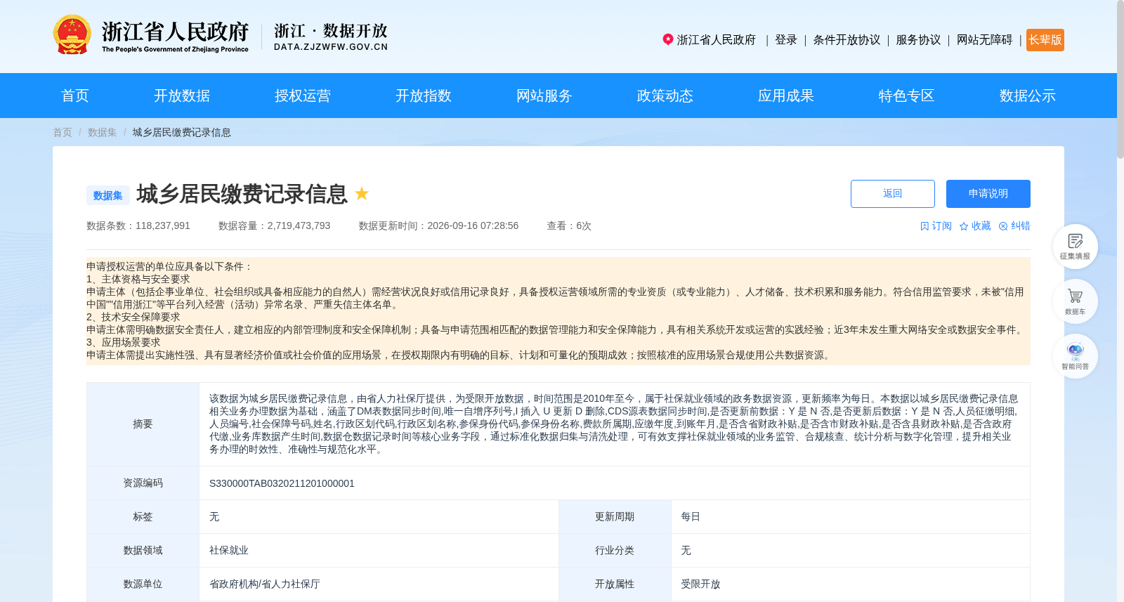 城乡居民缴费记录信息 数据集图片