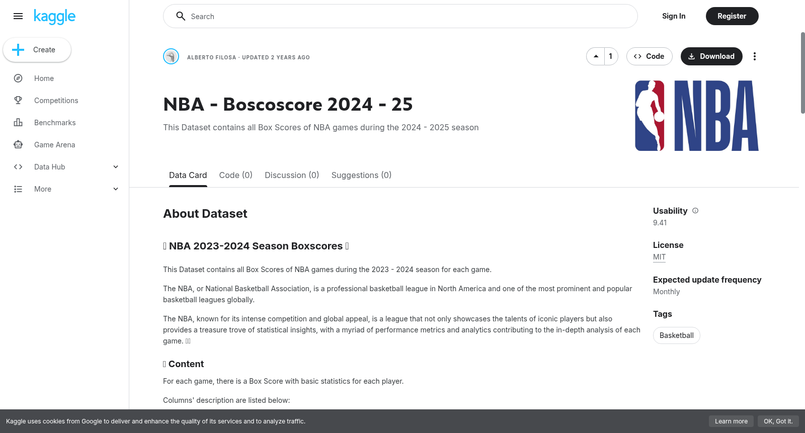 NBA - Boscoscore 2024 - 25 数据集图片