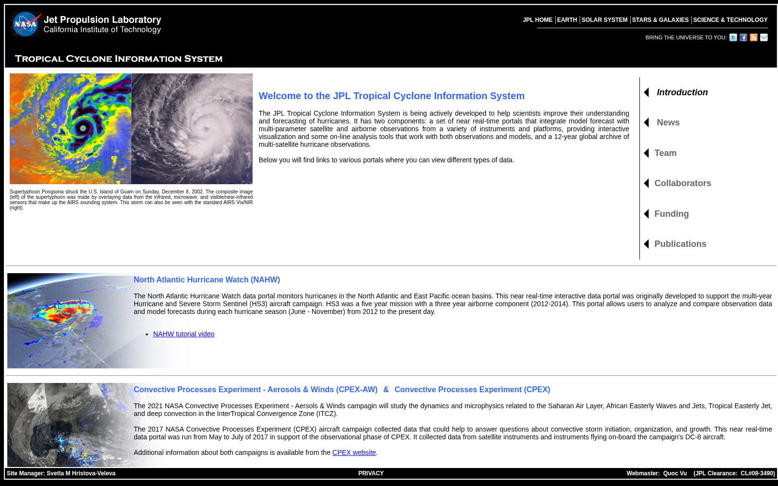 Tropical Cyclone Information System 数据集图片
