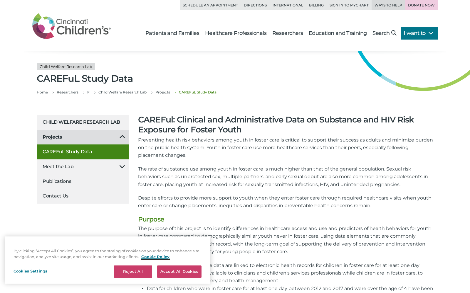 Clinical and Administrative Data on Substance and HIV Risk Exposure for Foster Youth 数据集图片