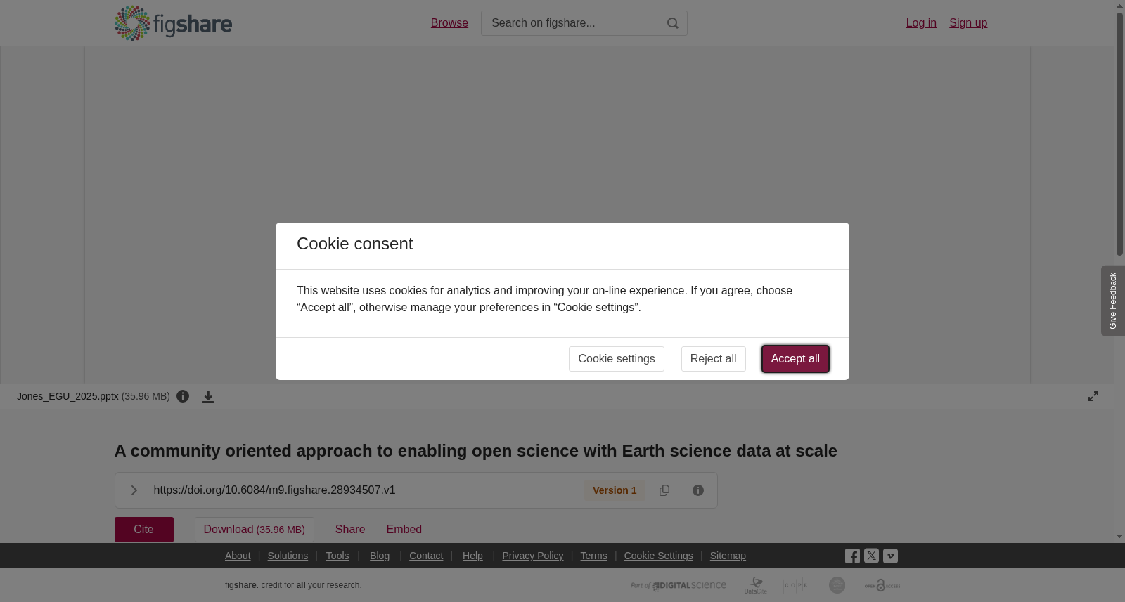 <b>A community oriented approach to enabling open science with Earth science data at scale</b> 数据集图片