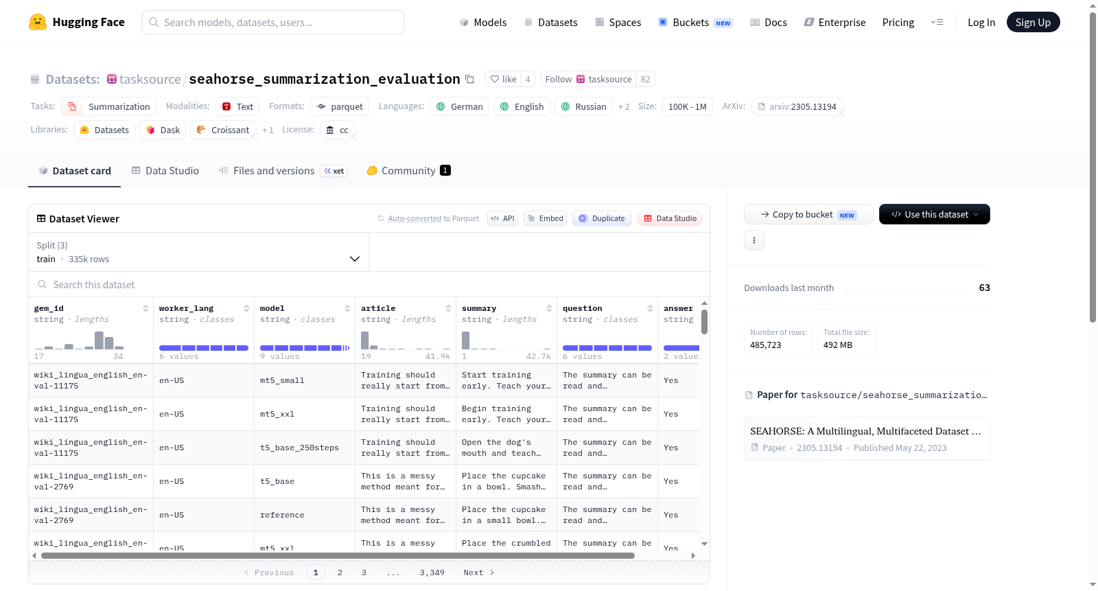 tasksource/seahorse_summarization_evaluation 数据集图片