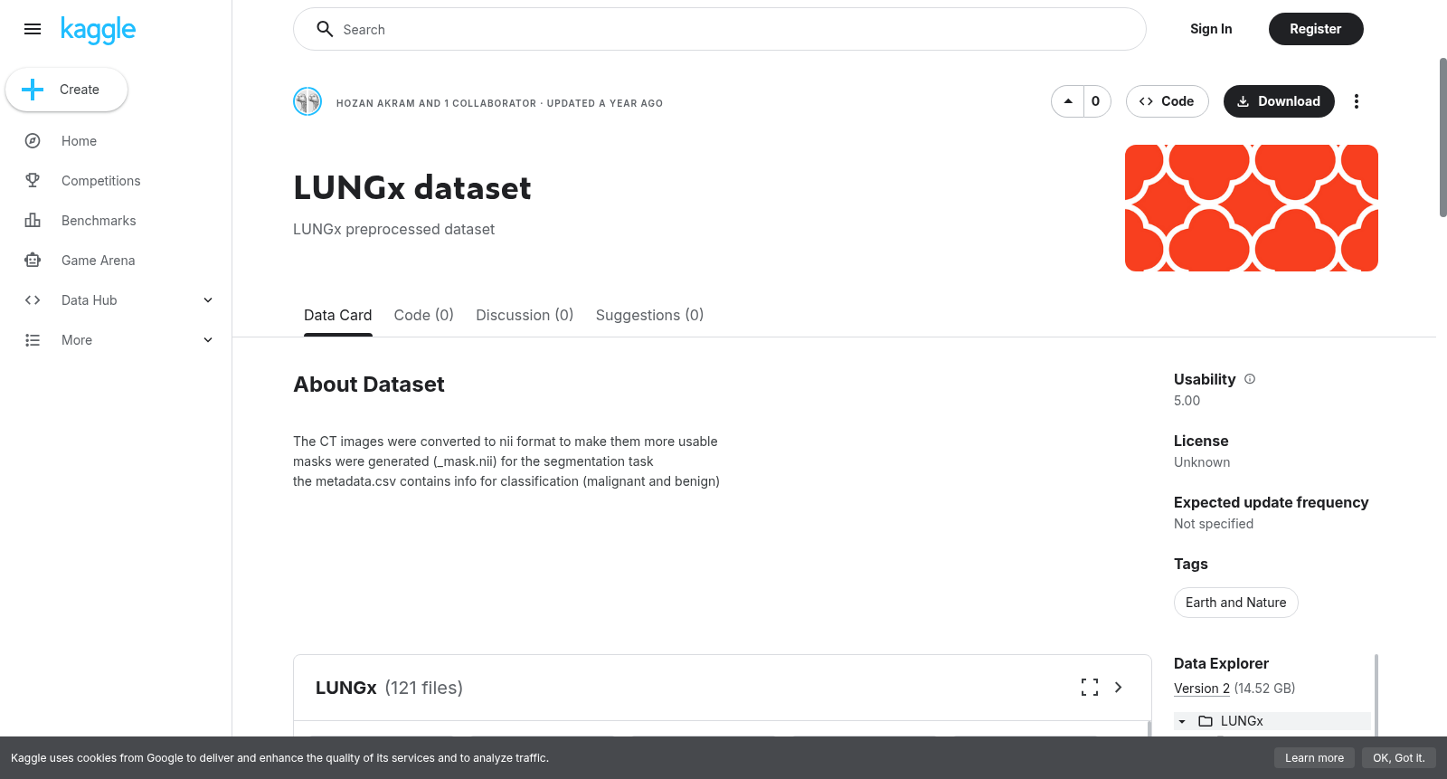 LUNGx dataset 数据集图片