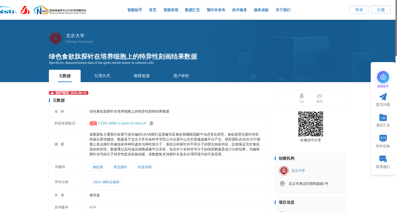 绿色食欲肽探针在培养细胞上的特异性刻画结果数据 数据集图片