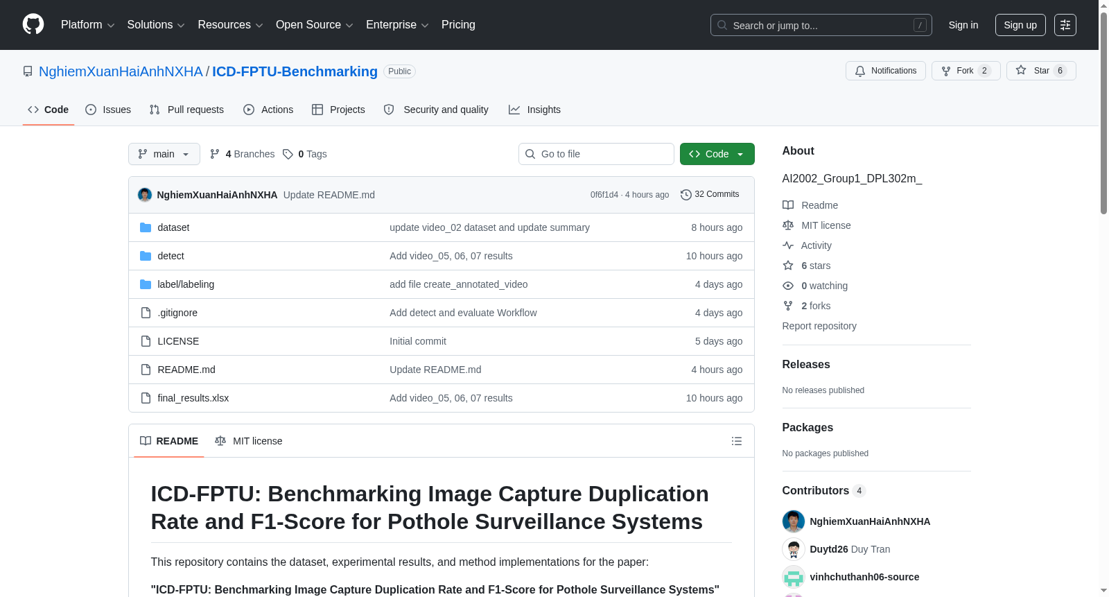 ICD-FPTU Benchmarking Dataset 数据集图片