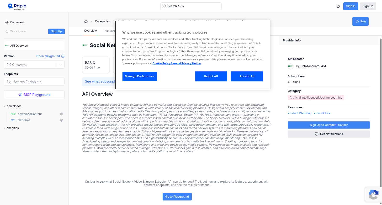 Social Network Video & Image Extractor API 数据集图片