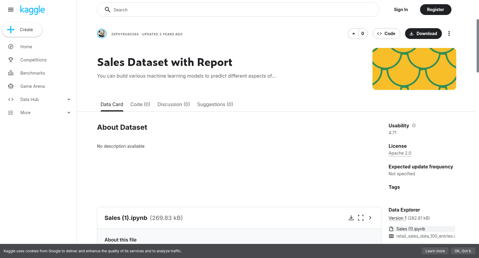 Sales Dataset with Report 数据集图片