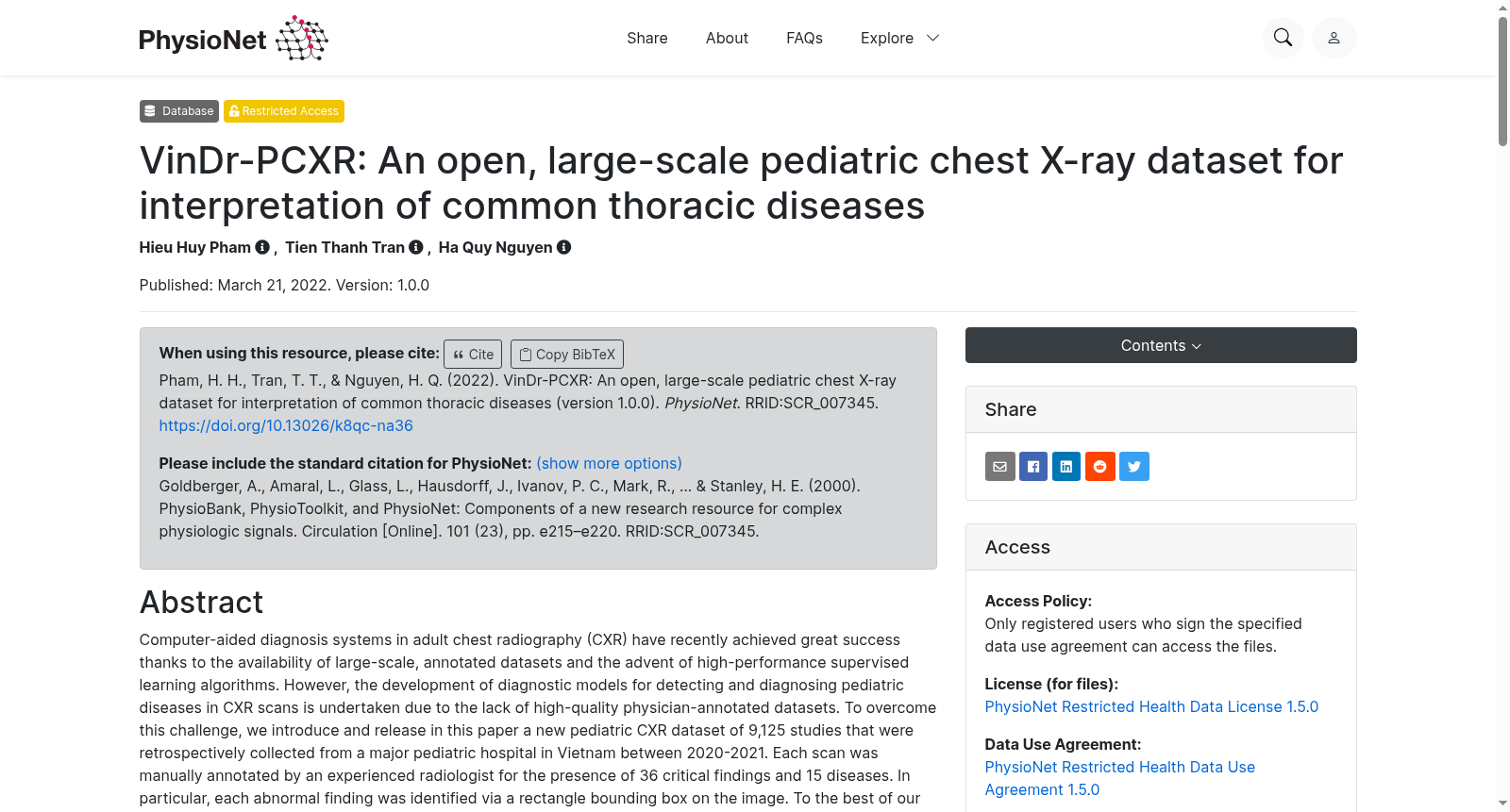 VinDr-PCXR: An open, large-scale pediatric chest X-ray dataset for interpretation of common thoracic diseases 数据集图片