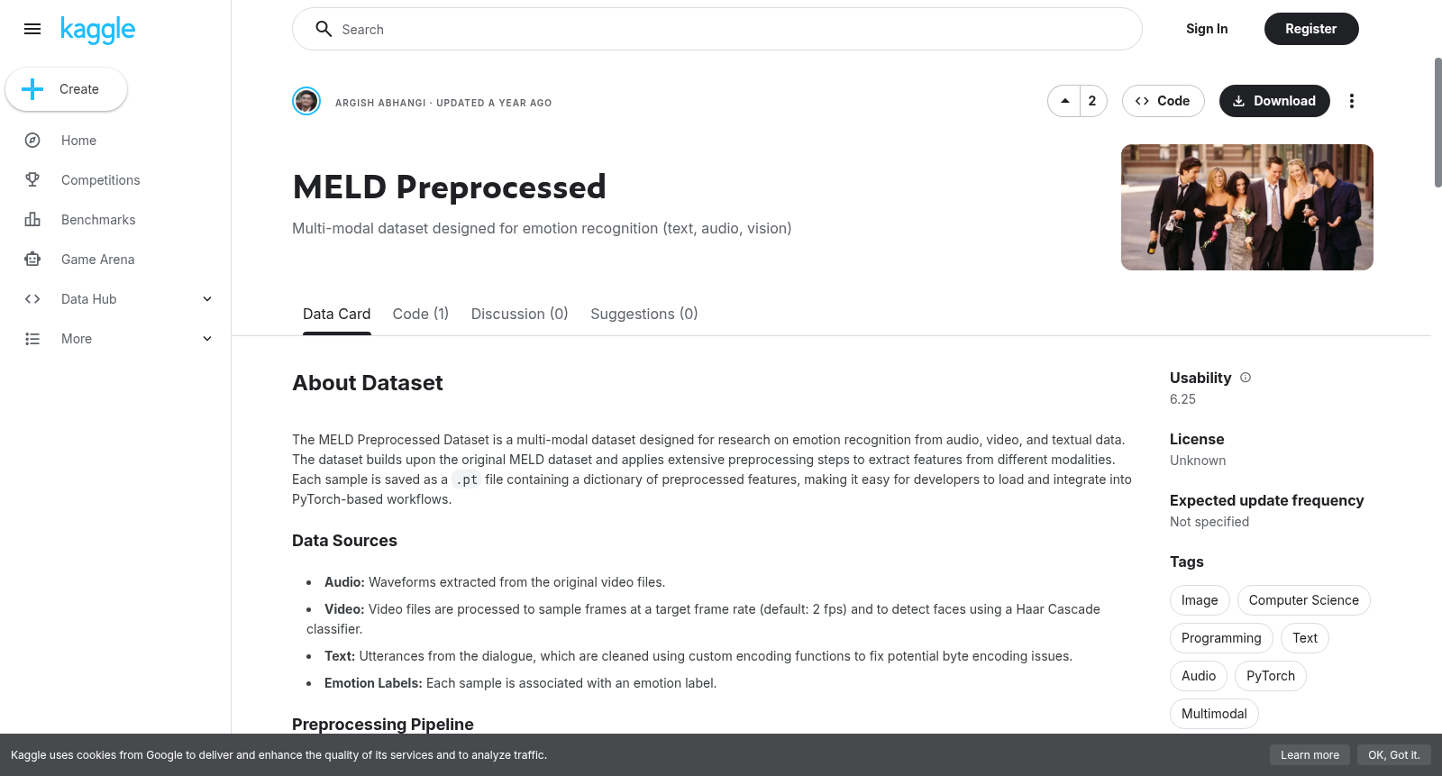 MELD Preprocessed 数据集图片