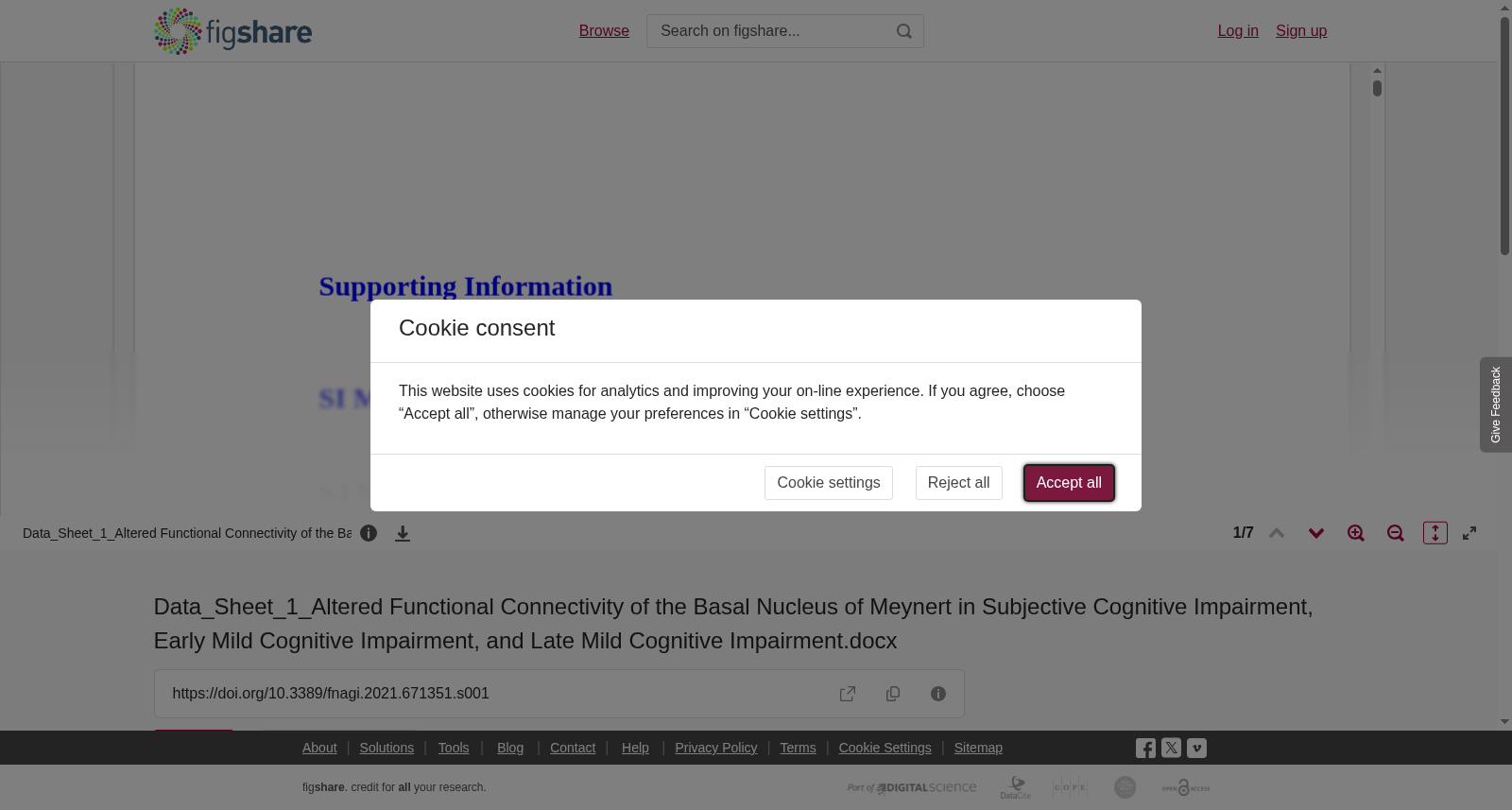 Data_Sheet_1_Altered Functional Connectivity of the Basal Nucleus of Meynert in Subjective Cognitive Impairment, Early Mild Cognitive Impairment, and Late Mild Cognitive Impairment.docx 数据集图片