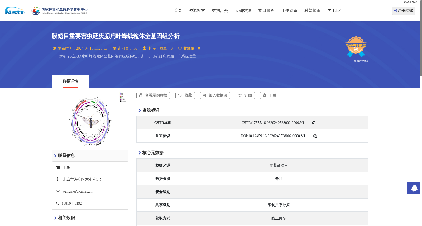 膜翅目重要害虫延庆腮扁叶蜂线粒体全基因组分析 数据集图片