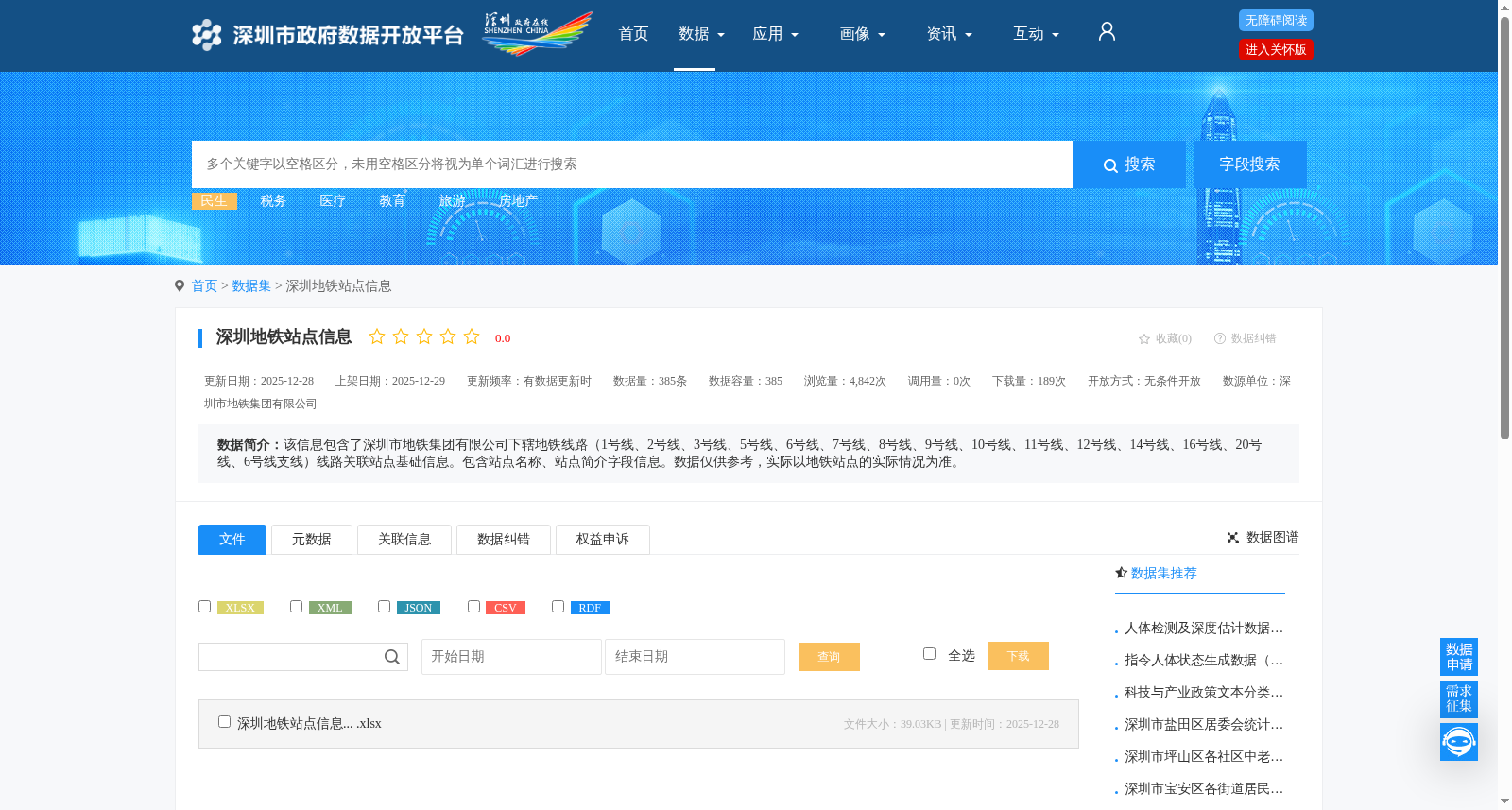 深圳地铁站点信息 数据集图片