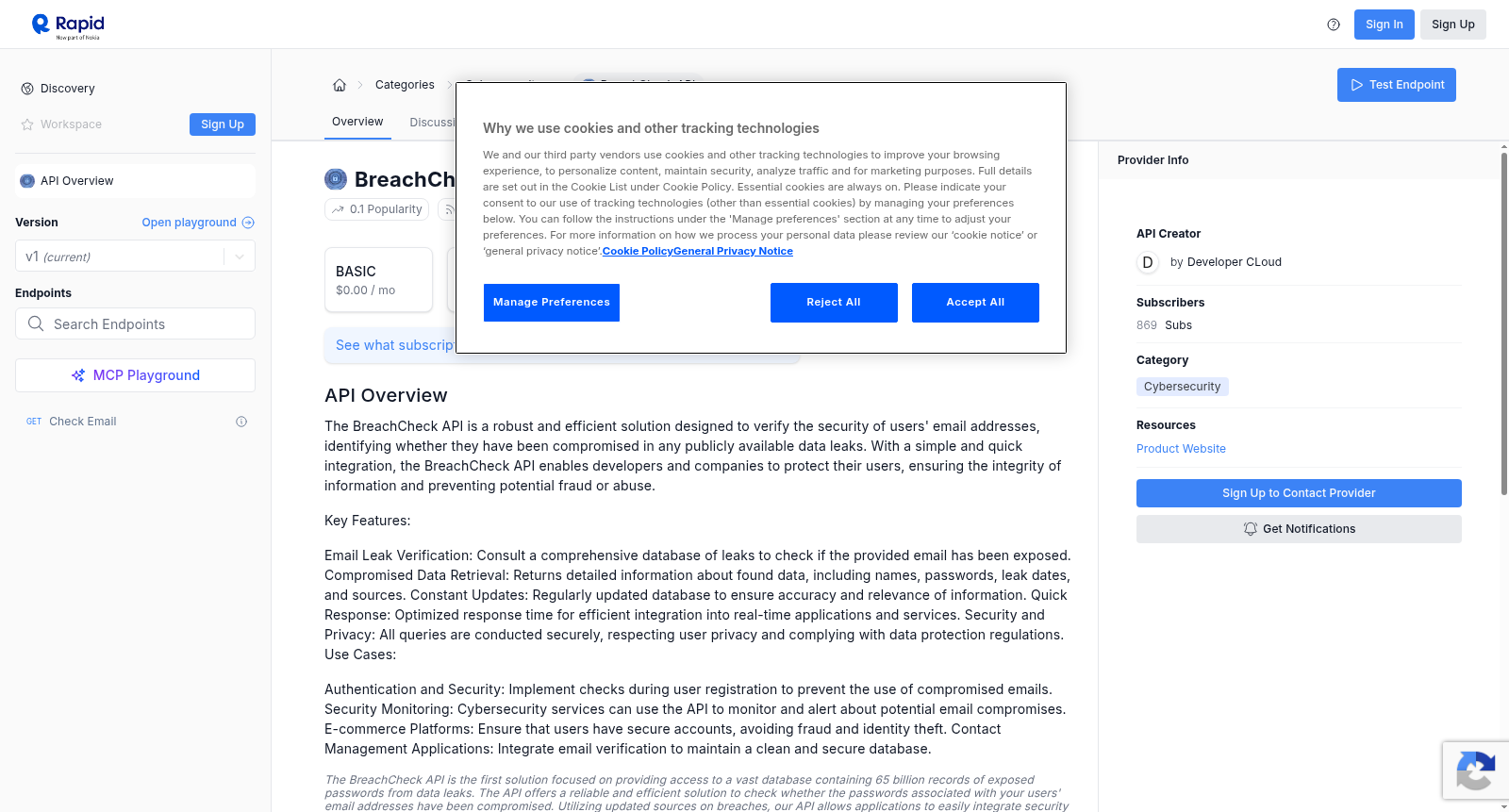 BreachCheck API 数据集图片