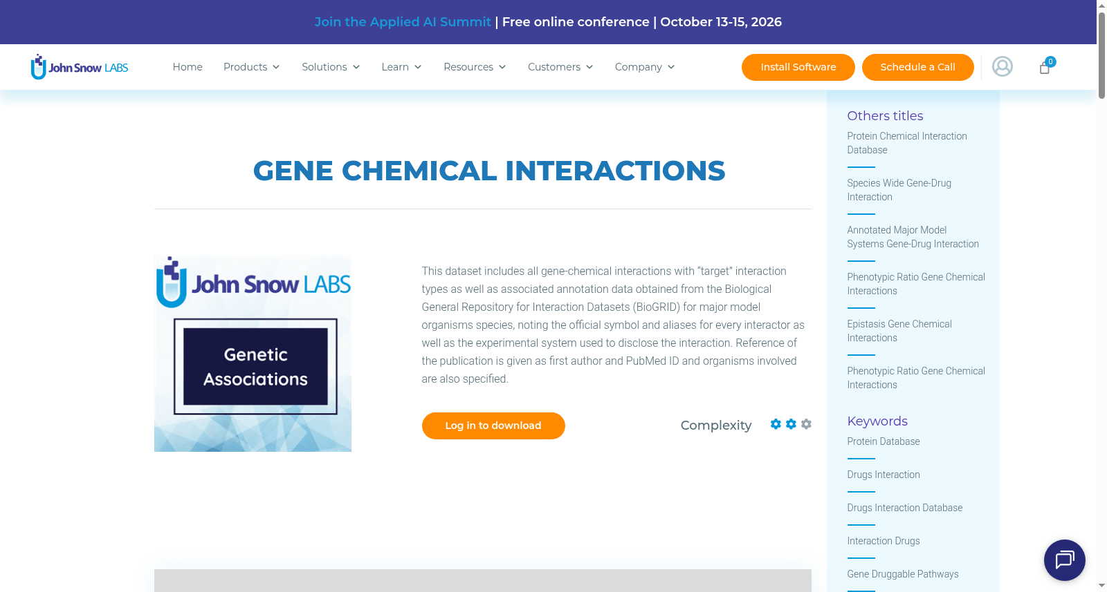 Gene Chemical Interactions 数据集图片