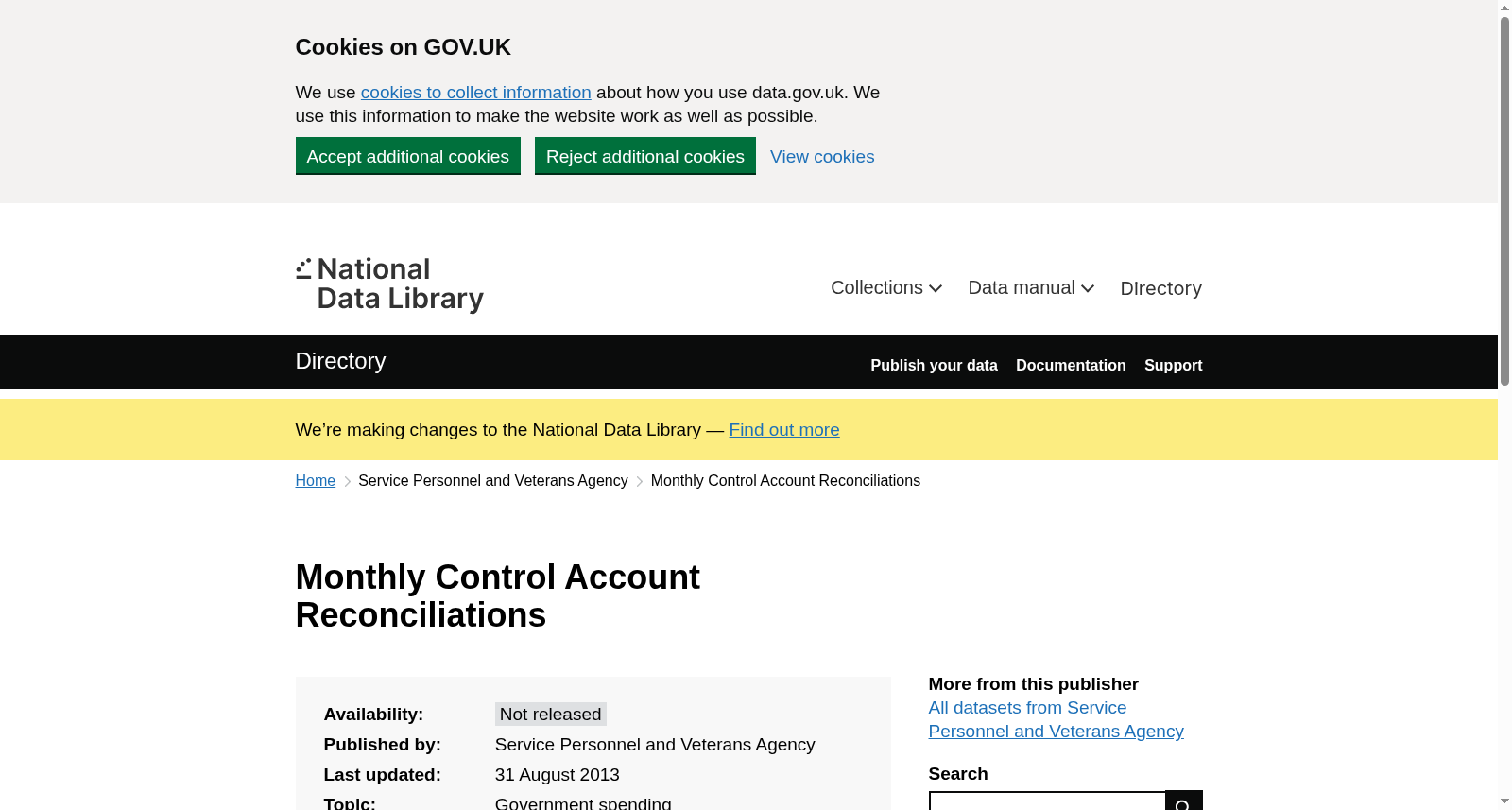 Monthly Control Account Reconciliations 数据集图片