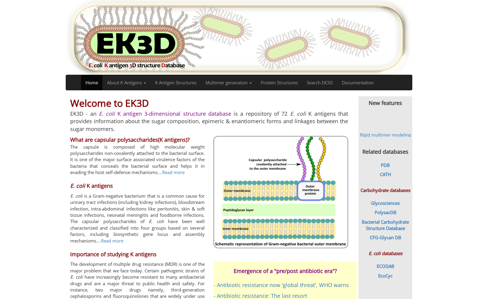 E. coli K antigen 3-dimensional structure database 数据集图片