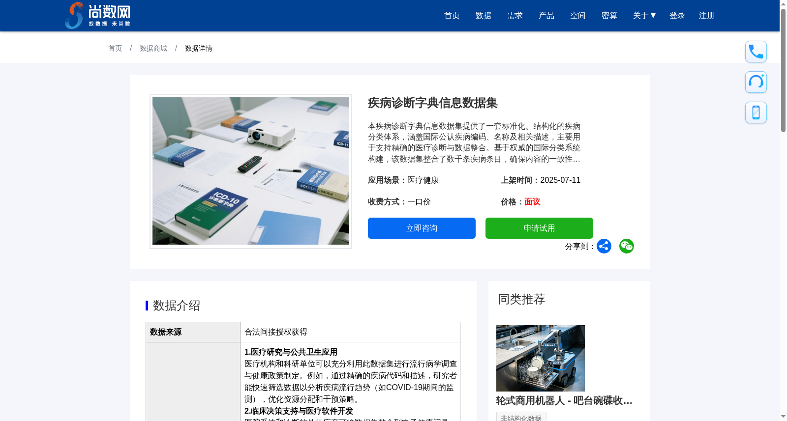 疾病诊断字典信息数据集 数据集图片
