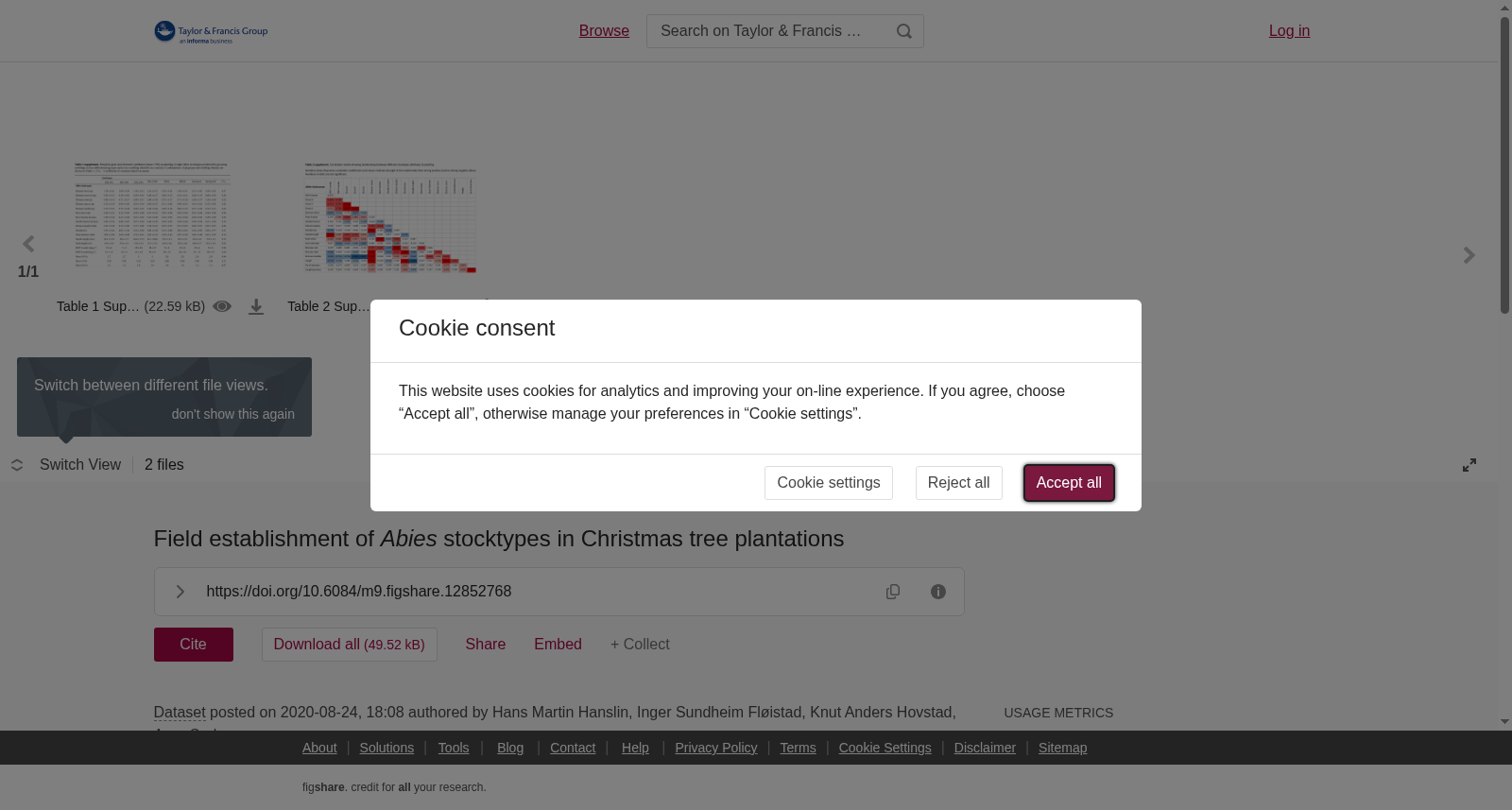 Field establishment of <i>Abies</i> stocktypes in Christmas tree plantations 数据集图片