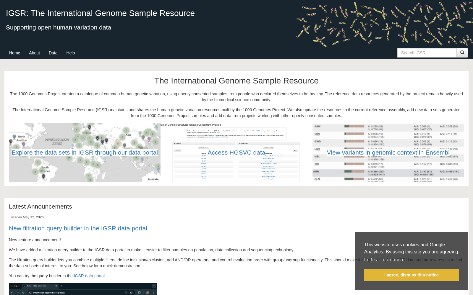 1000 Genomes 数据集图片