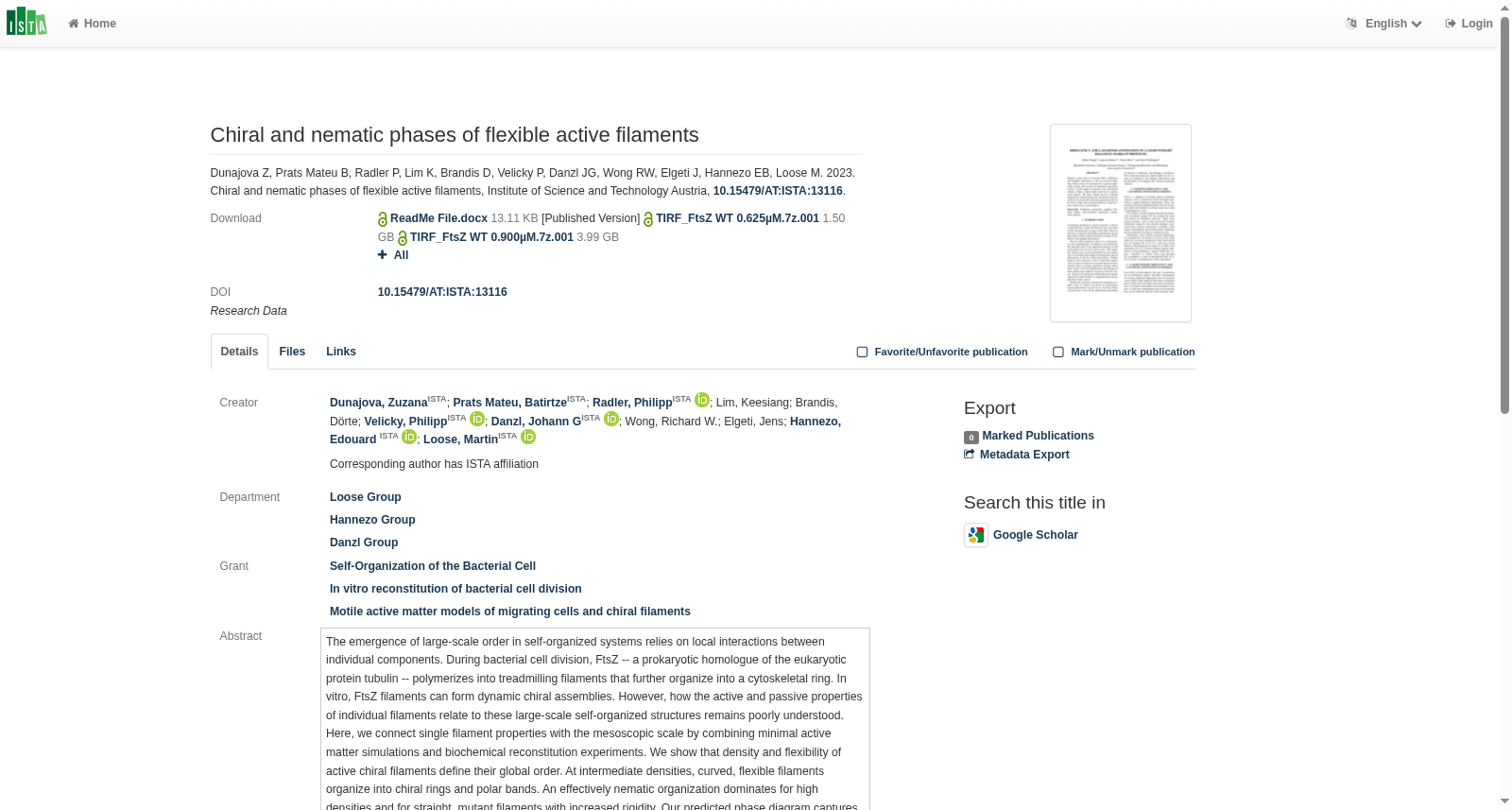 Chiral and nematic phases of flexible active filaments 数据集图片
