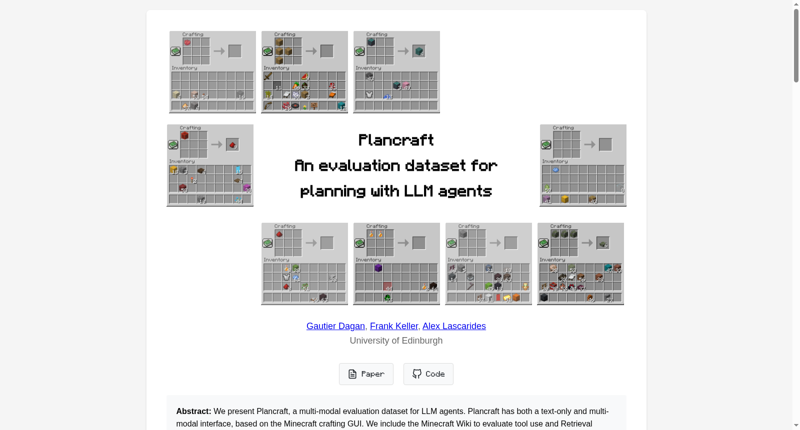 Plancraft 数据集图片