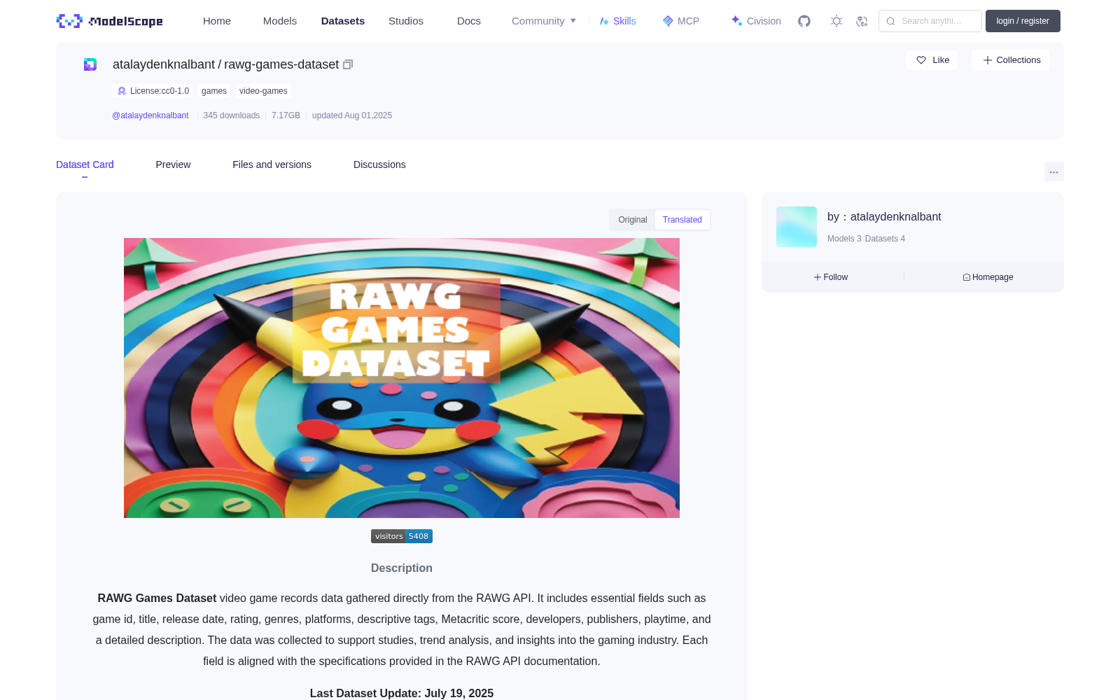 rawg-games-dataset 数据集图片
