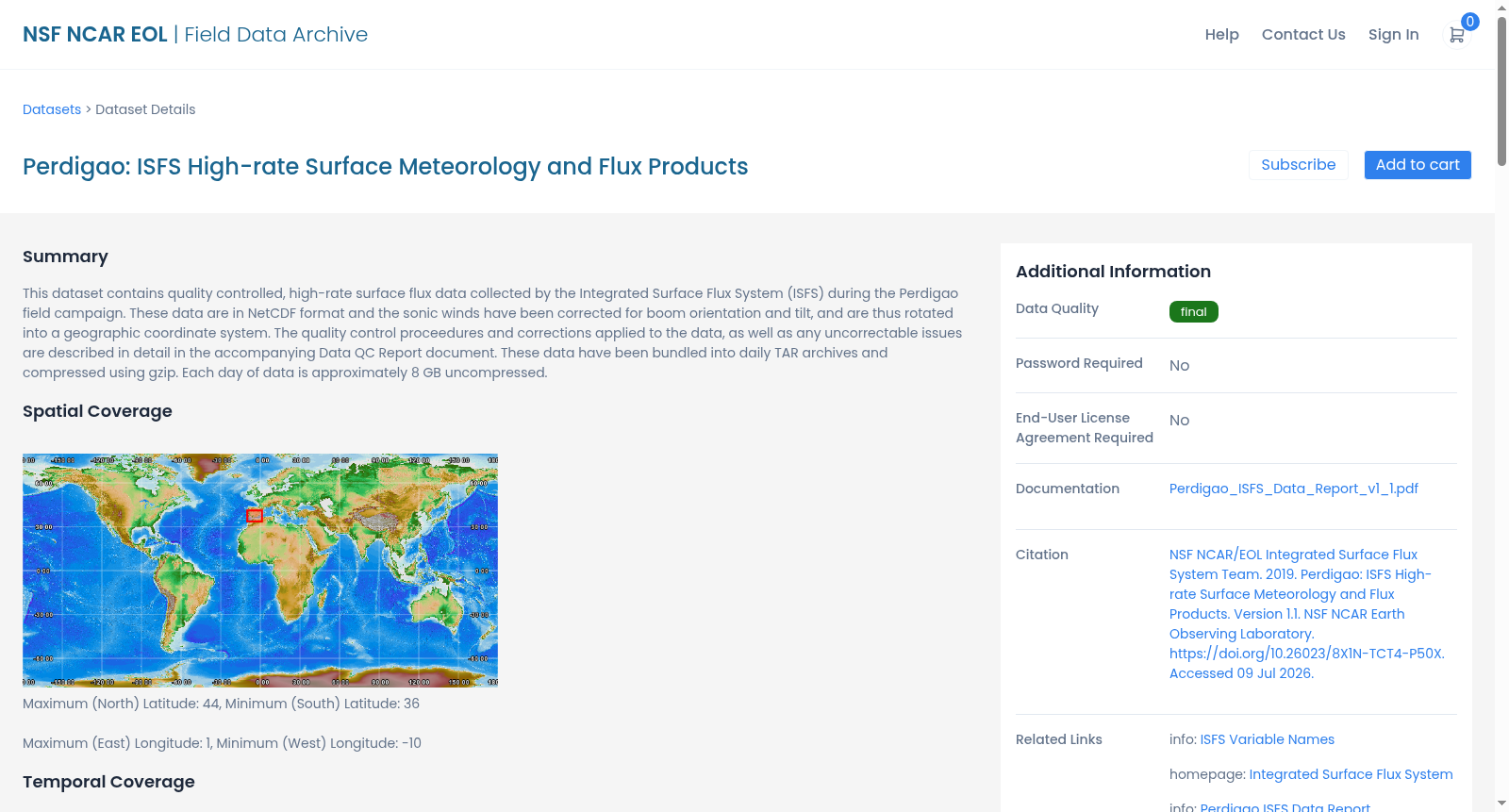 NCAR/EOL Quality Controlled High-rate ISFS surface flux data, geographic coordinate, tilt corrected. Version 1.1 数据集图片