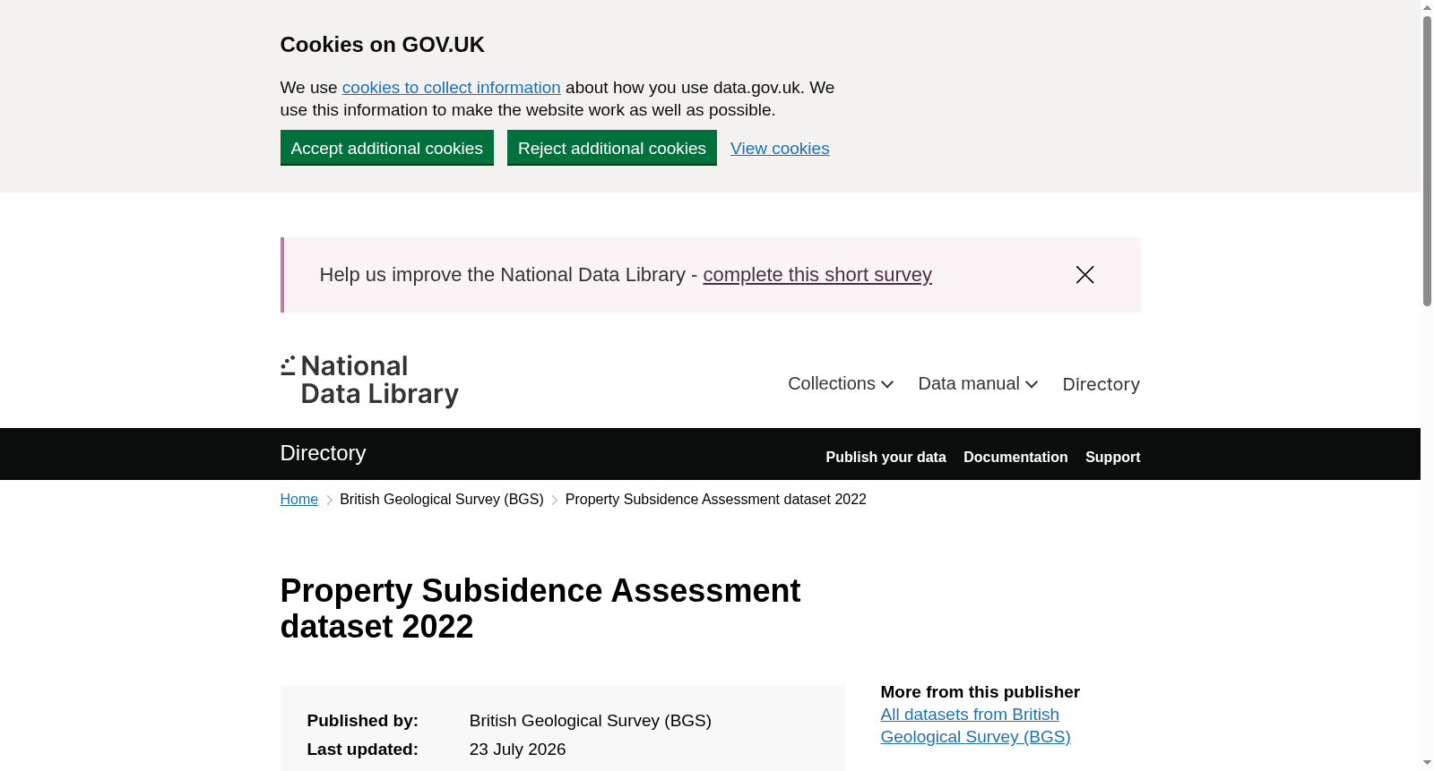 Property Subsidence Assessment dataset 2022 数据集图片