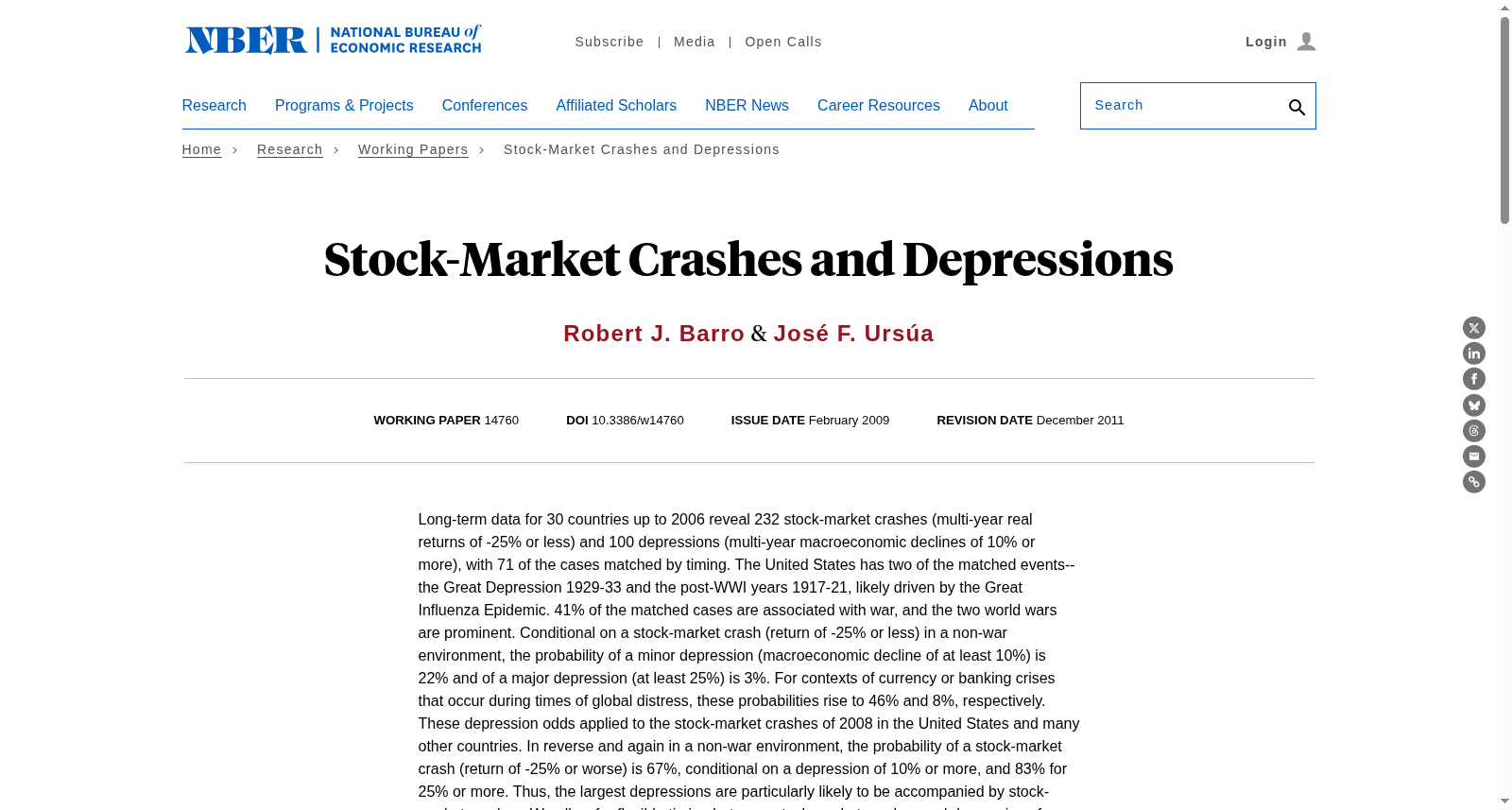 Stock-Market Crashes and Depressions 数据集图片