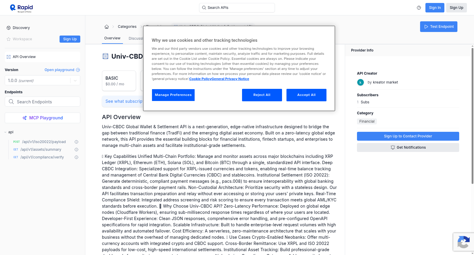 Univ-CBDC Global Wallet & Settlement API 数据集图片