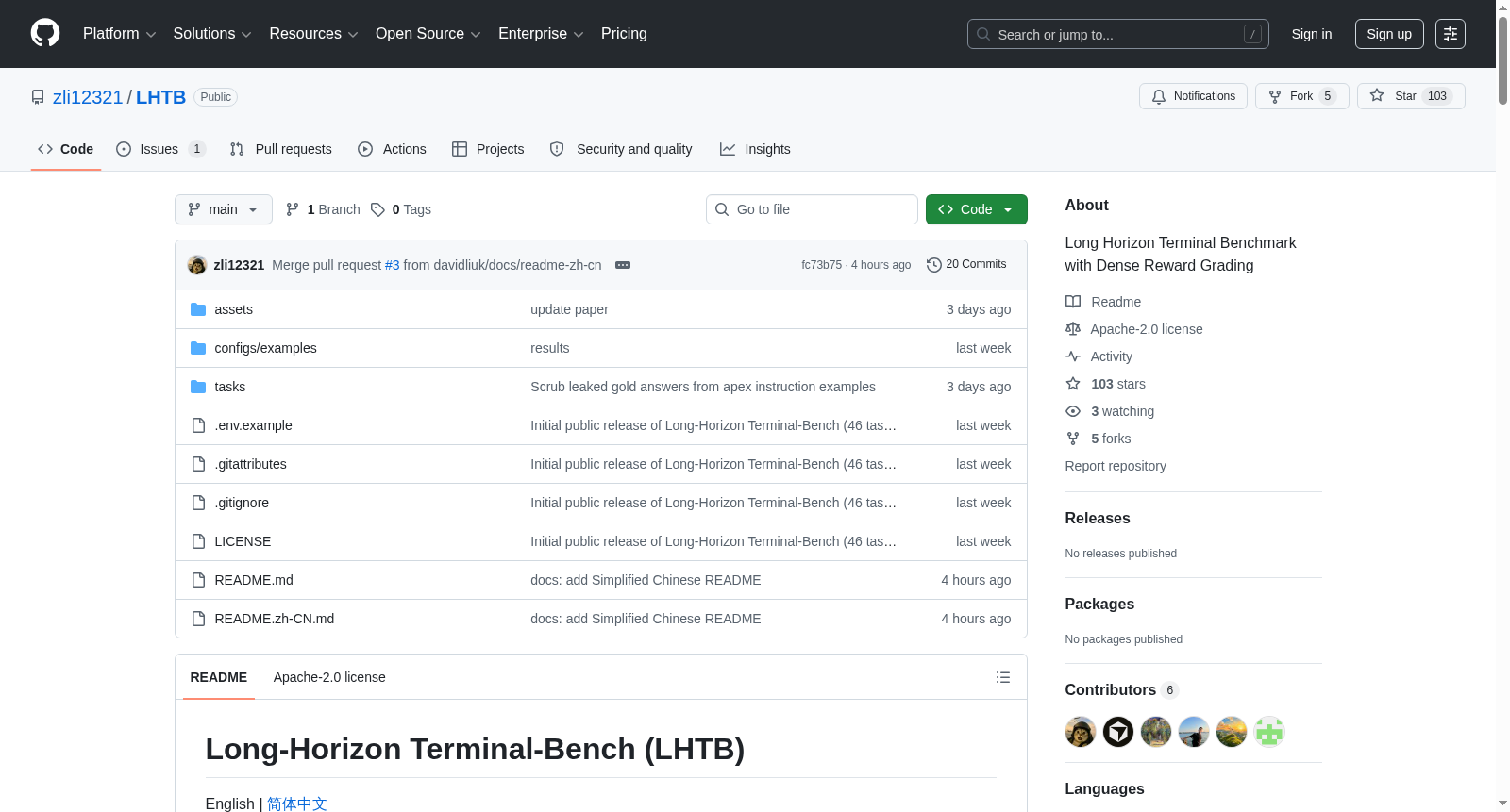 Long-Horizon Terminal-Bench (LHTB) 数据集图片