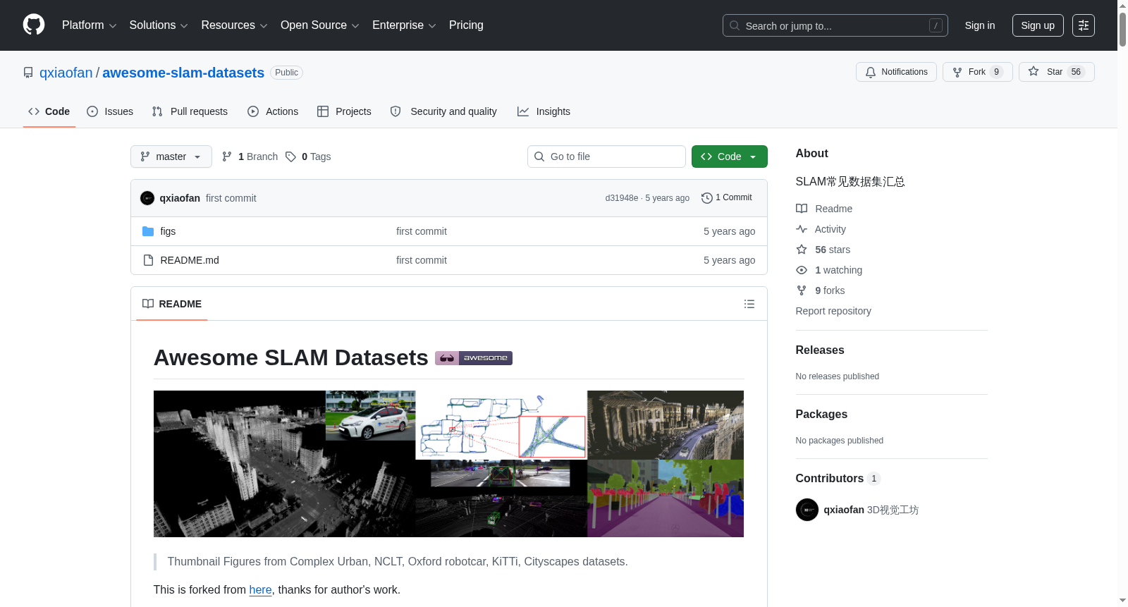 awesome-slam-datasets 数据集图片